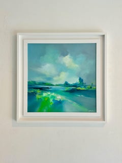 Quiet Sky-original oil abstract landscape oil painting-contemporary artwork