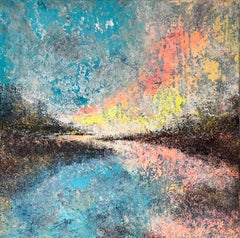 Restless Plains - original abstract landscape oil painting -contemporary artwork