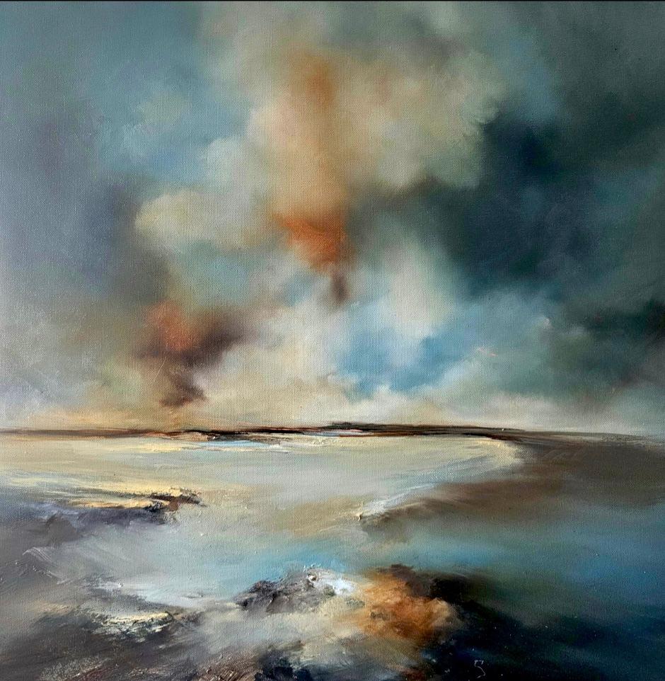 Storm Passage-originale Öl abstrakte Landschaft Gemälde-zeitgenössische Kunstwerk