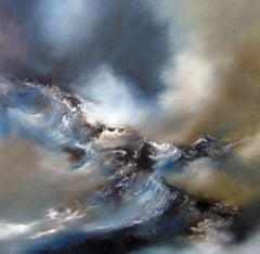 Tundra - contemporary original abstract expression landscape skyscape gestural