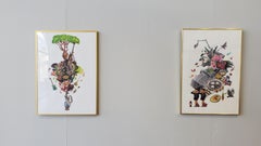 Everything Is Going to Be Alright - collage, framed