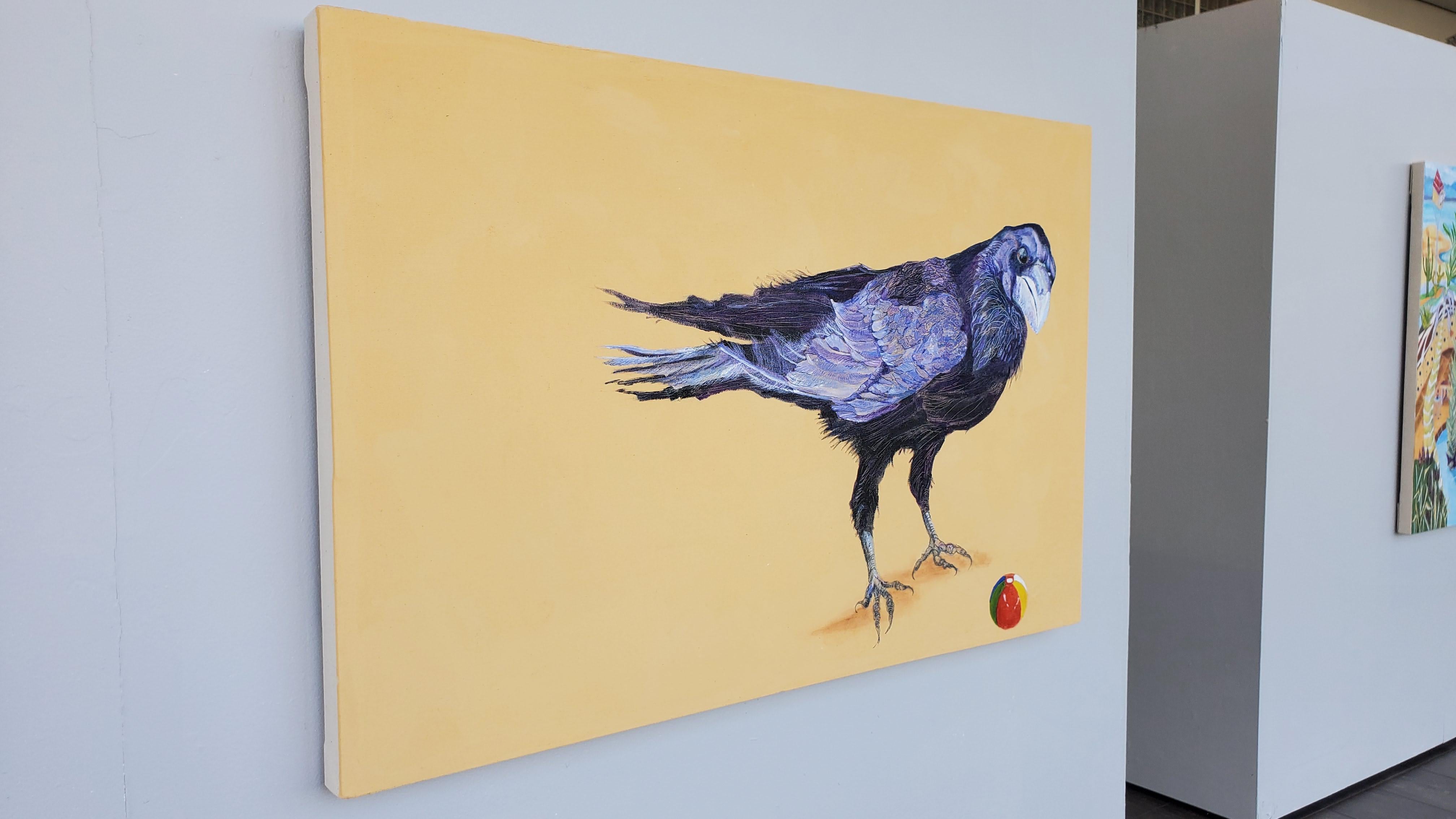 Alison Keenan
Avian Fables: Raven and Beach Ball 1
acrylic and ink on canvas
2 x 3 feet (91 x 61 cm)


Alison Keenan – Artist Biography

Alison Keenan, a multi-disciplinary artist, lived in Burma before returning home to England to complete her art