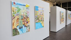 Escape - acrylic and ink on canvas