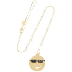 Alison Lou 14 Karat Yellow Gold Large Joe Cool Necklace