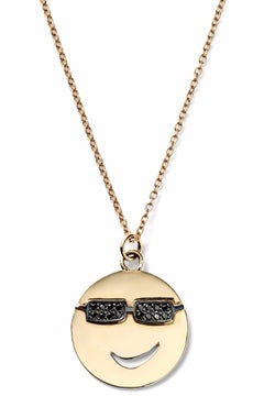 Alison Lou 14 Karat Yellow Gold Large Joe Cool Necklace