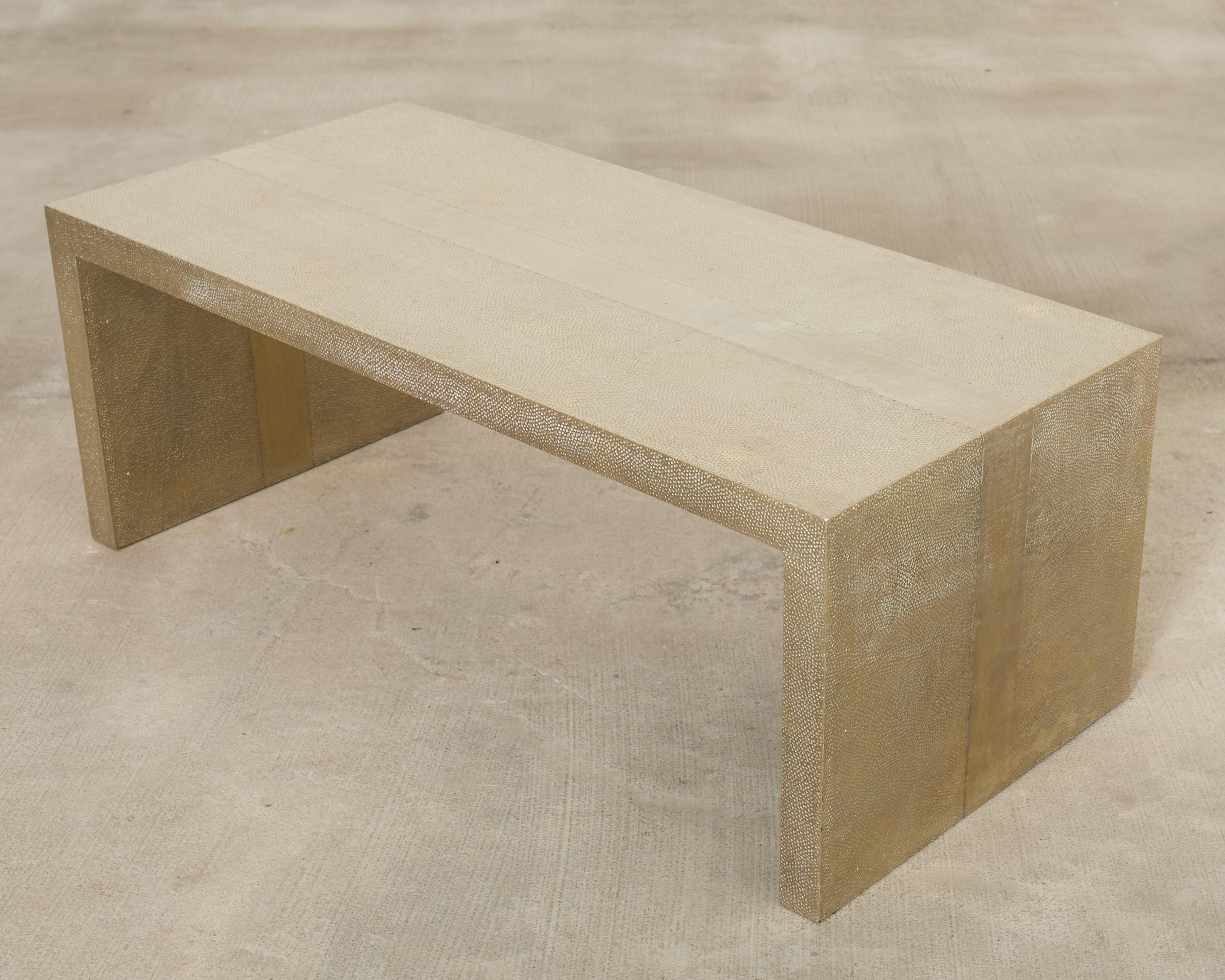 Alison Spear for Stephanie Odegard White Bronze Low Cocktail Tables en vente 4