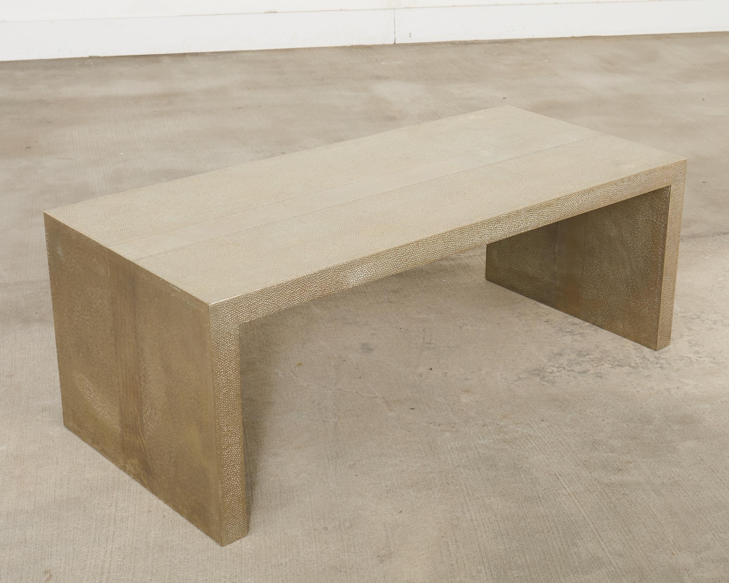 Alison Spear for Stephanie Odegard White Bronze Low Cocktail Tables en vente 6