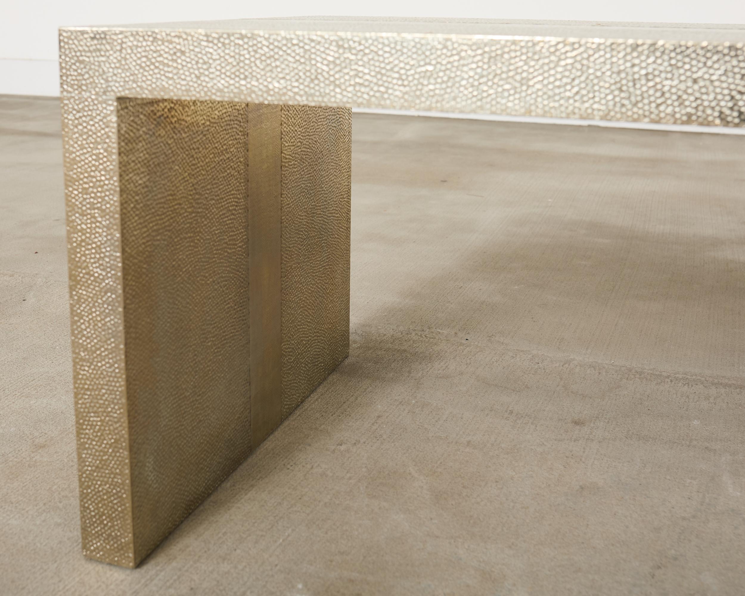 Alison Spear for Stephanie Odegard White Bronze Low Cocktail Tables en vente 8