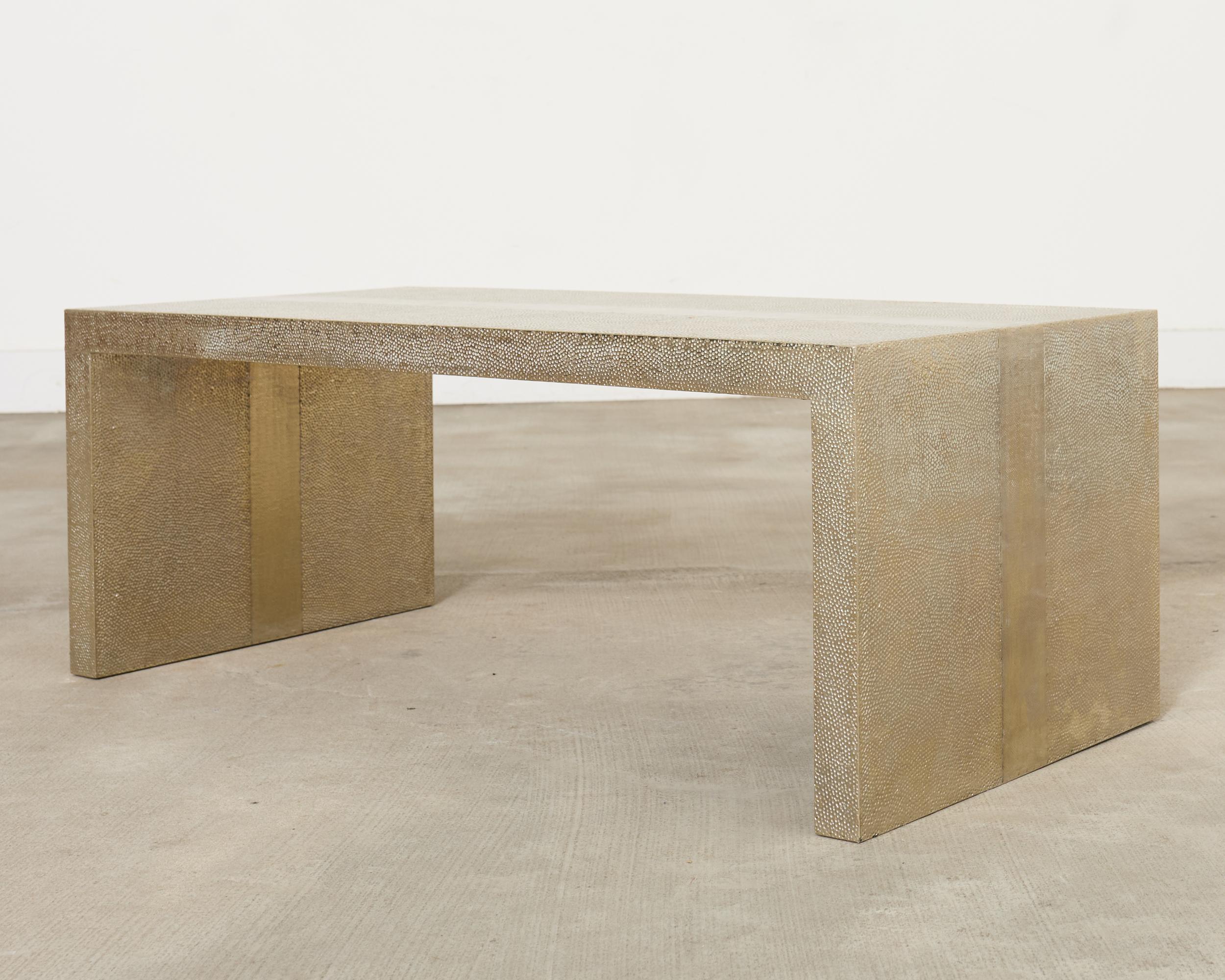 Martelé Alison Spear for Stephanie Odegard White Bronze Low Cocktail Tables en vente