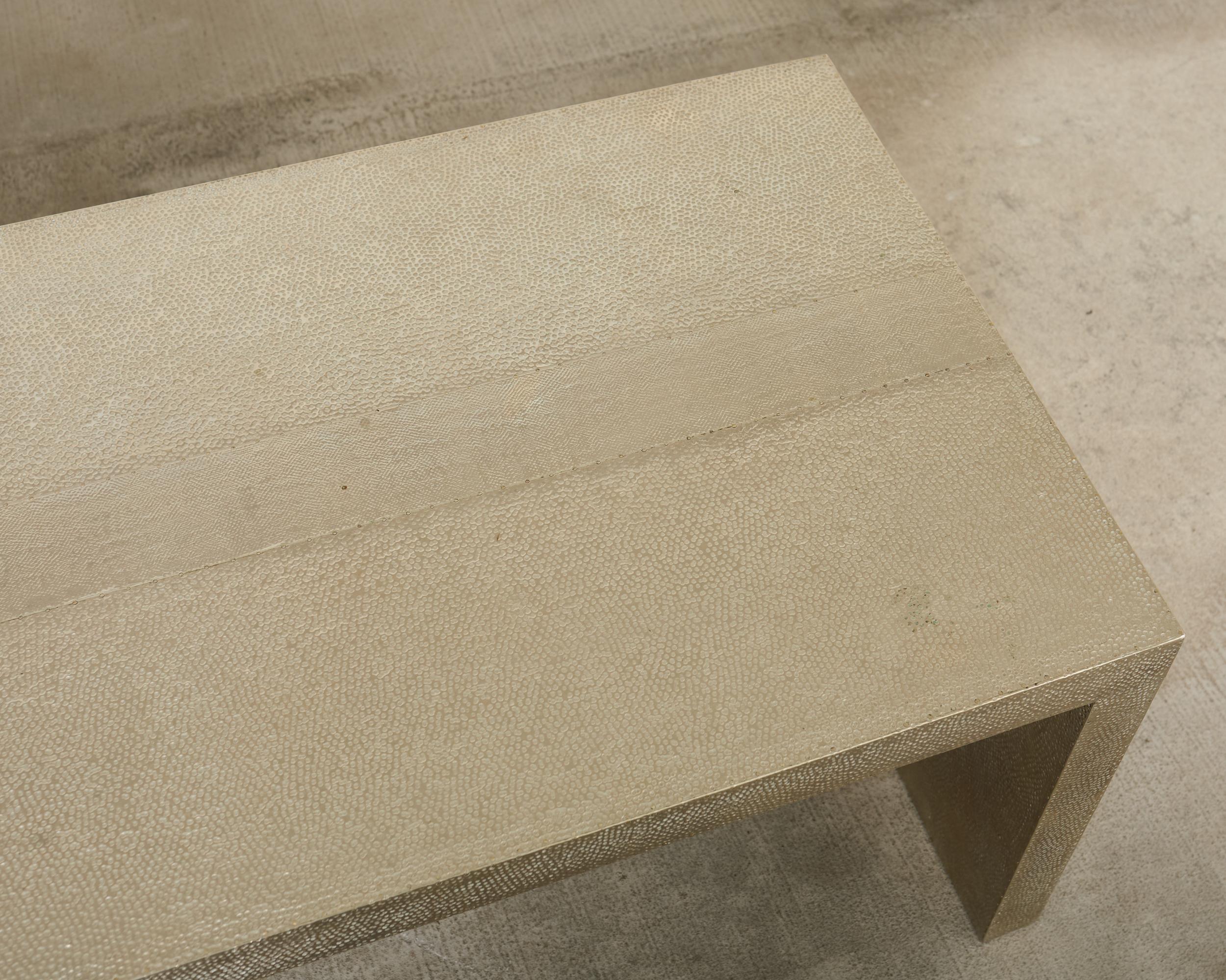 XXIe siècle et contemporain Alison Spear for Stephanie Odegard White Bronze Low Cocktail Tables en vente