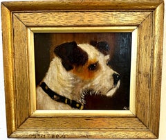 19th century English portrait of a Jack Russell terrier