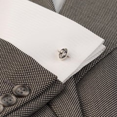 Alistair R Donegal Granite and Hallmarked Silver Cufflinks