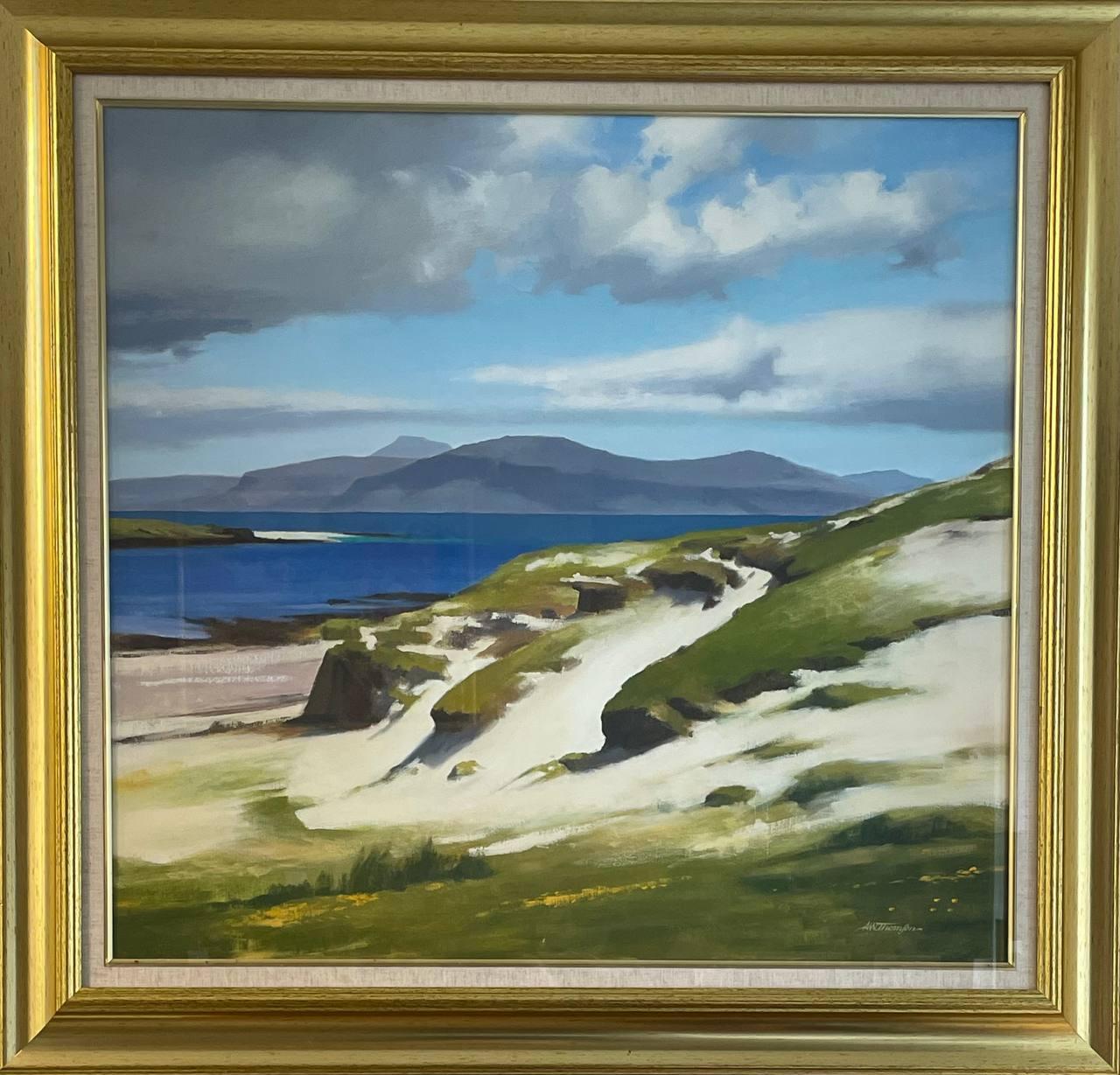 Alistair W Thomson  Landscape Painting - Mull from Iona