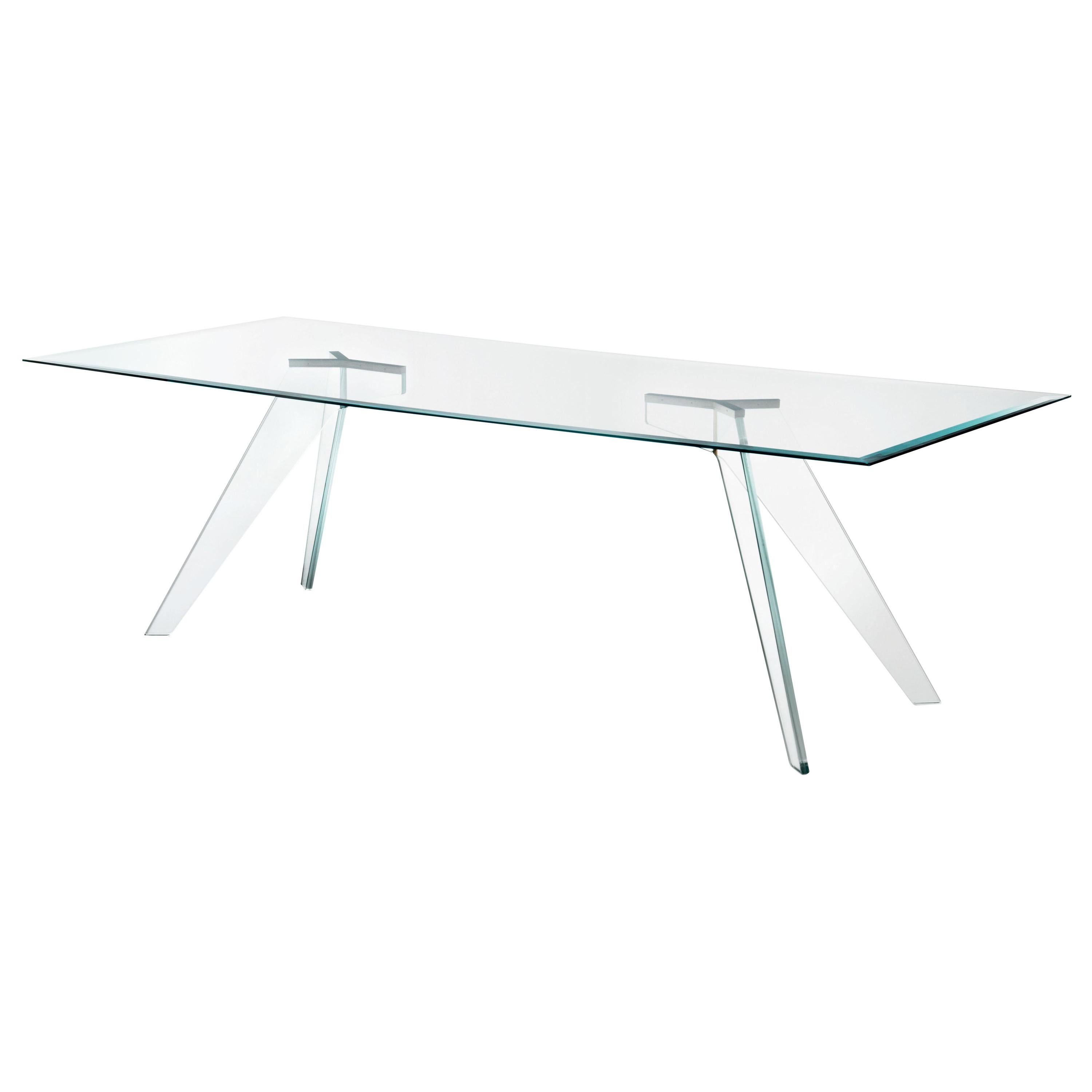 DON GERRIT Low Table in Transparent Glass, by JeanMarie Massaud for