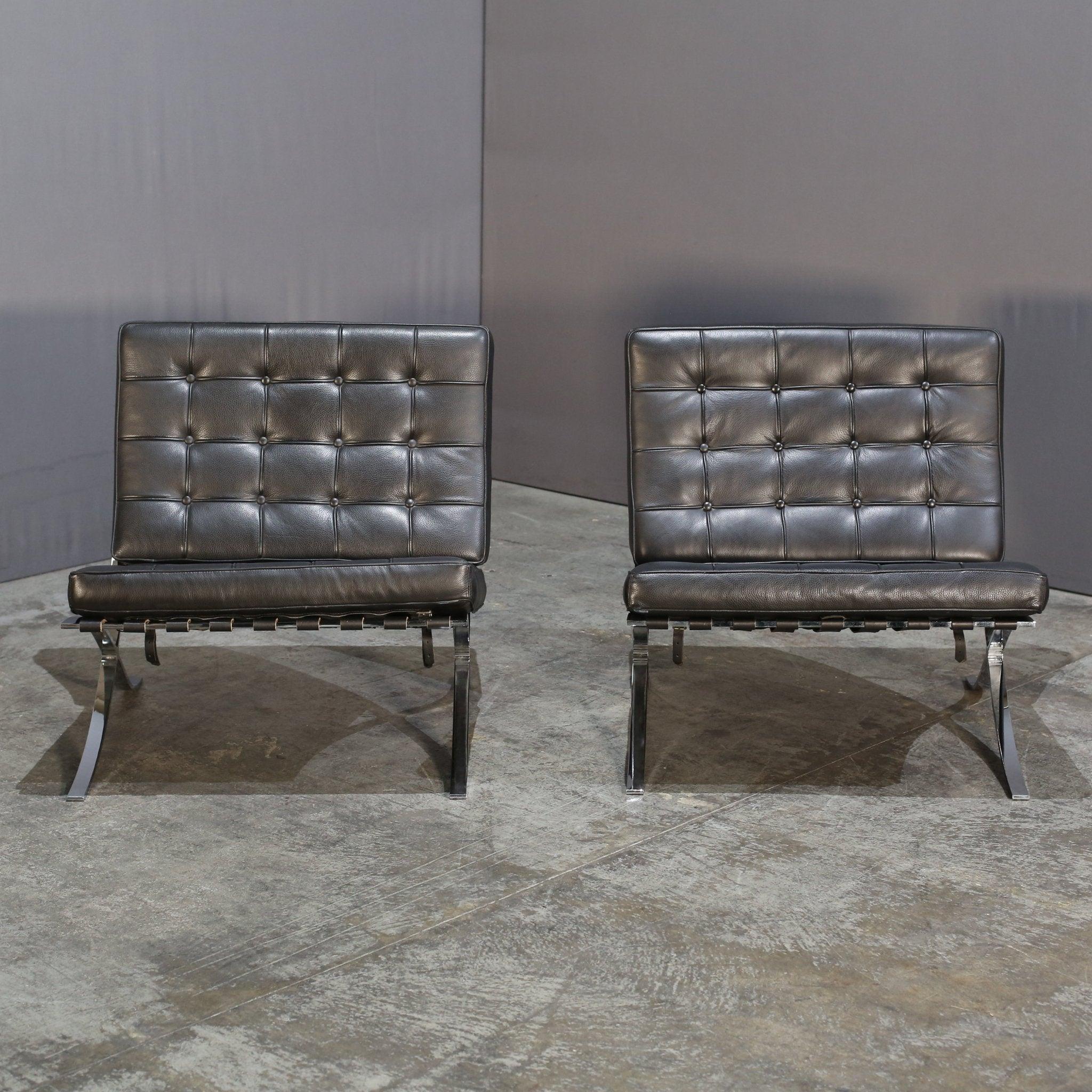 Silla Alivar Barcelona de Mies van der Rohe Metal