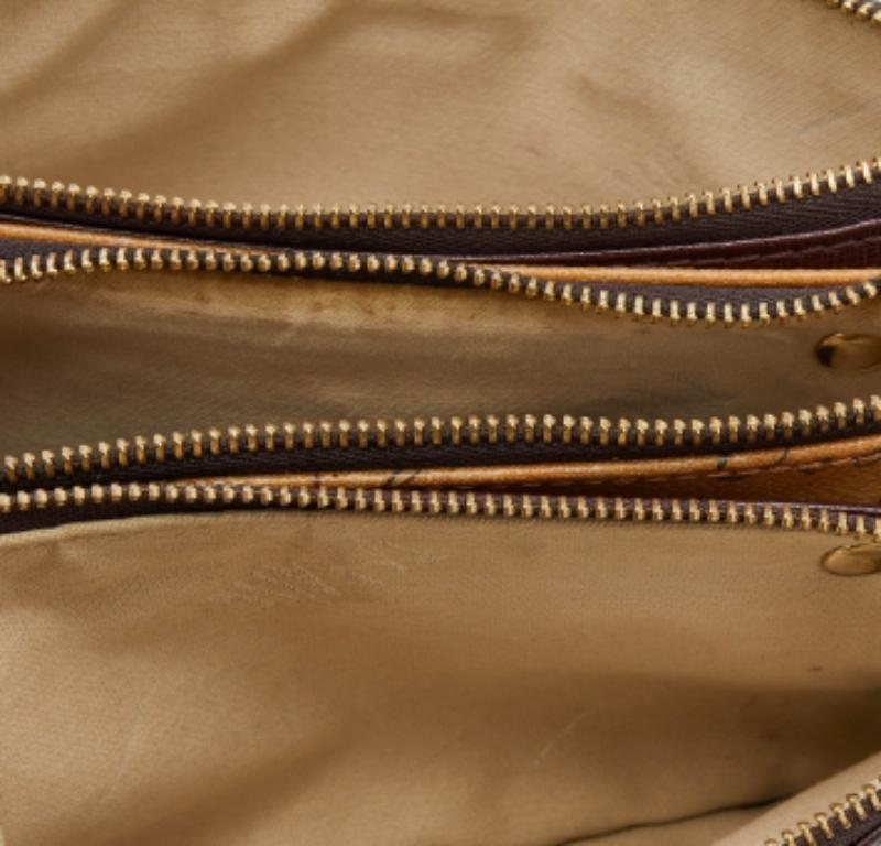 Women's Alivero Martini 1A Classe Burgundy/Leather & Coated Canvas Zip Crossbody Bag For Sale