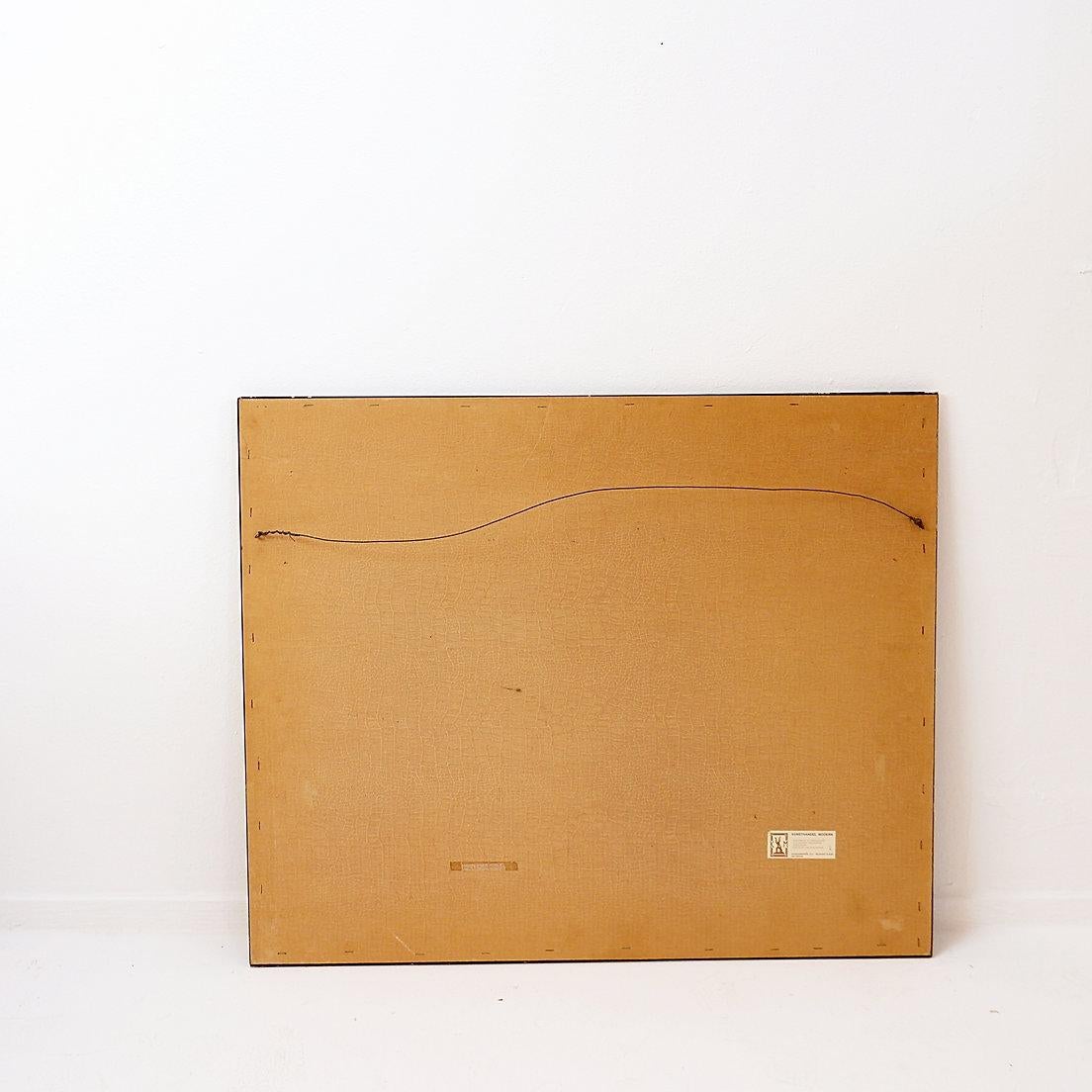 Alix Dufaux – Abstrakte geometrische Abstraktion  Gemälde auf Tafel 1967 im Angebot 3