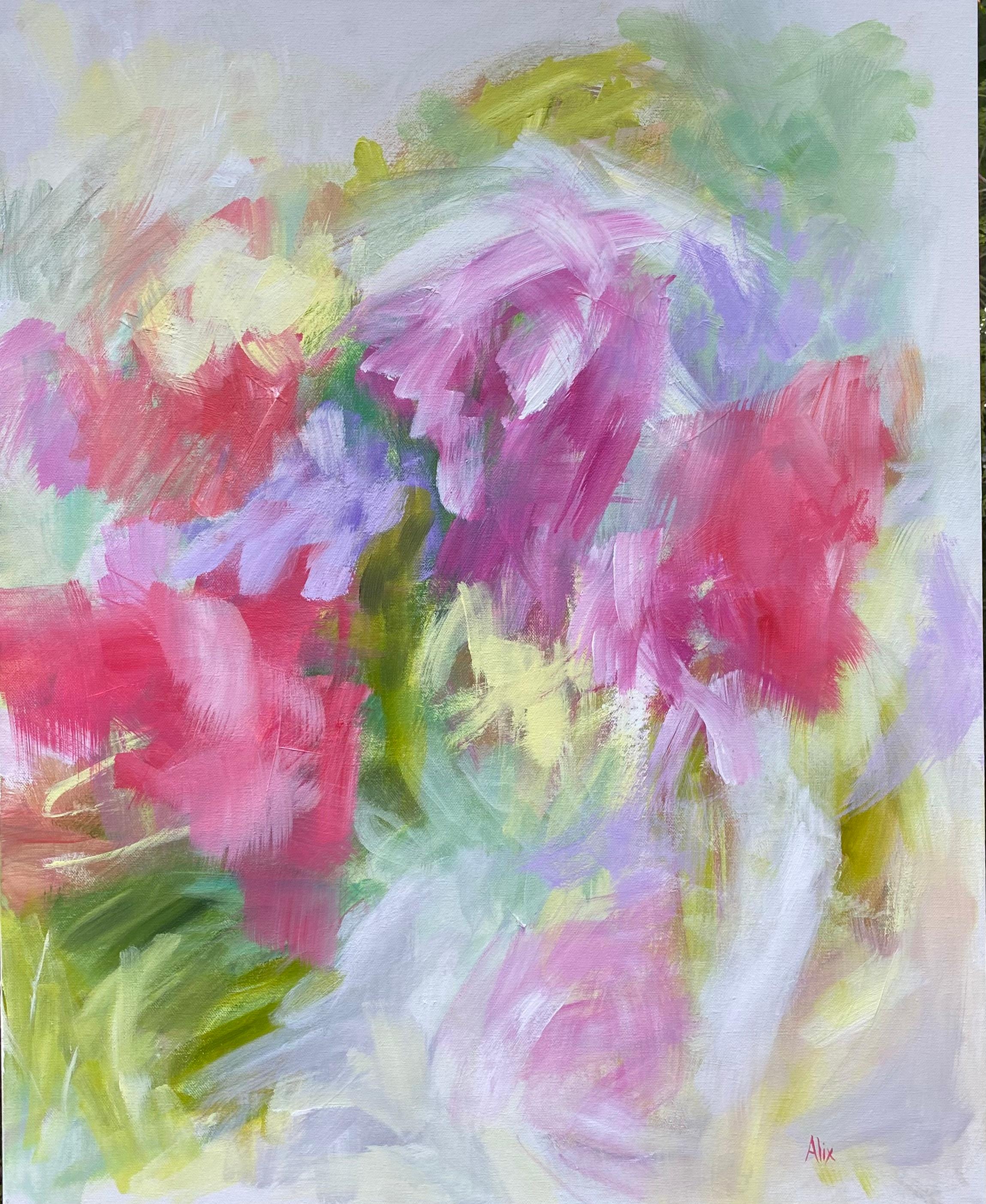 Alix  Palo Still-Life Painting - Summer Abstract II, Abstract Painting