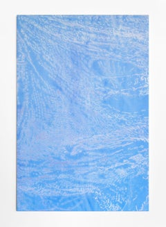 Contemporary Blue Abstract acrylic painting on canvas, FF_22, 21st century, New