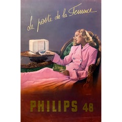 Vintage Advertising poster realized by Aljanvic in 1948 for the Phillips brand