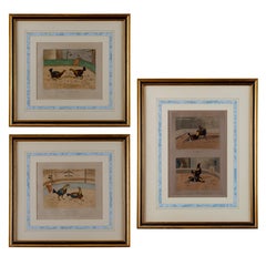 Alken Cockfight Prints, 19th Century