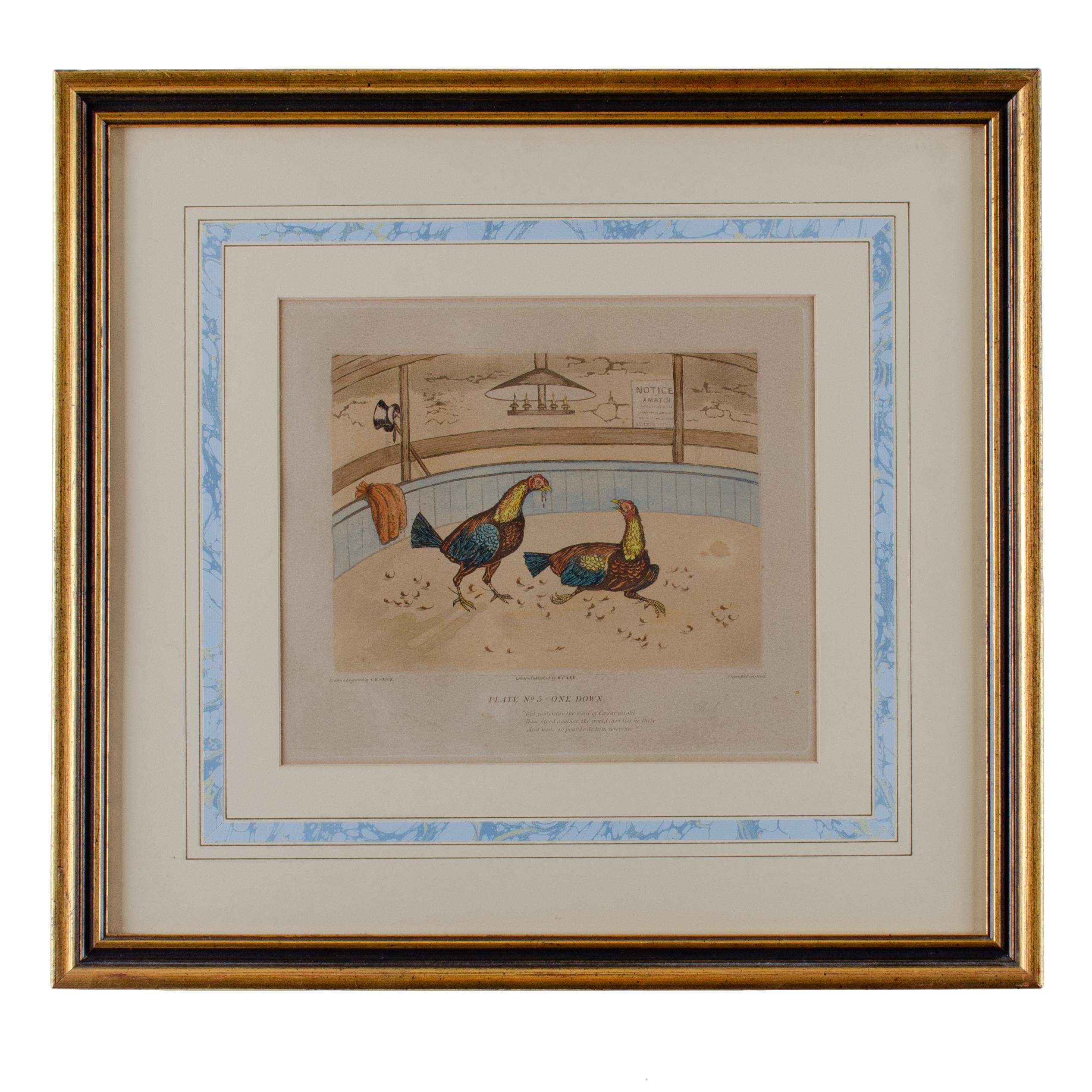 Other Alken Cockfight Prints, 19th Century For Sale