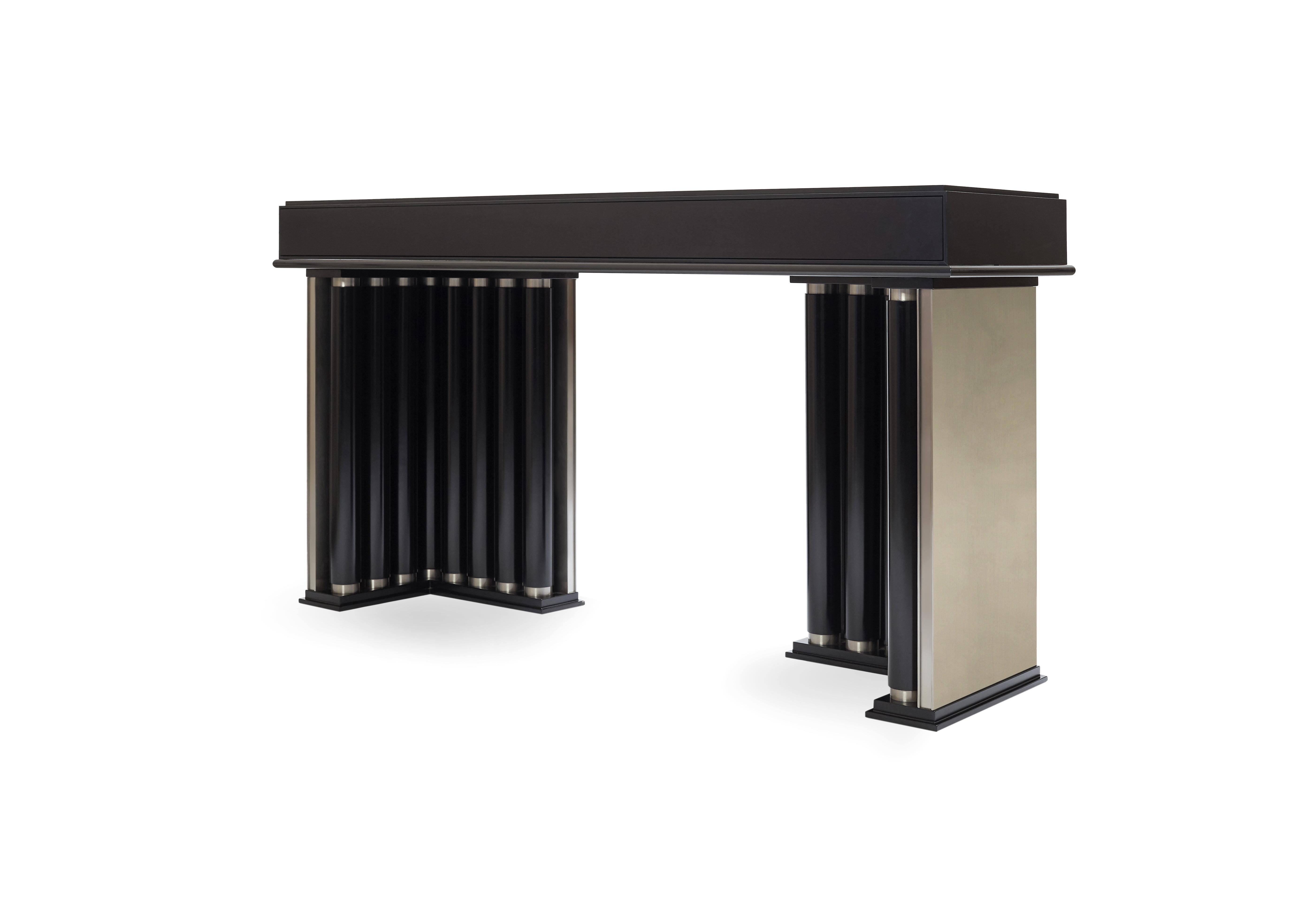 Contemporary Alkes Modern Console Table with Art-Deco Vibes For Sale