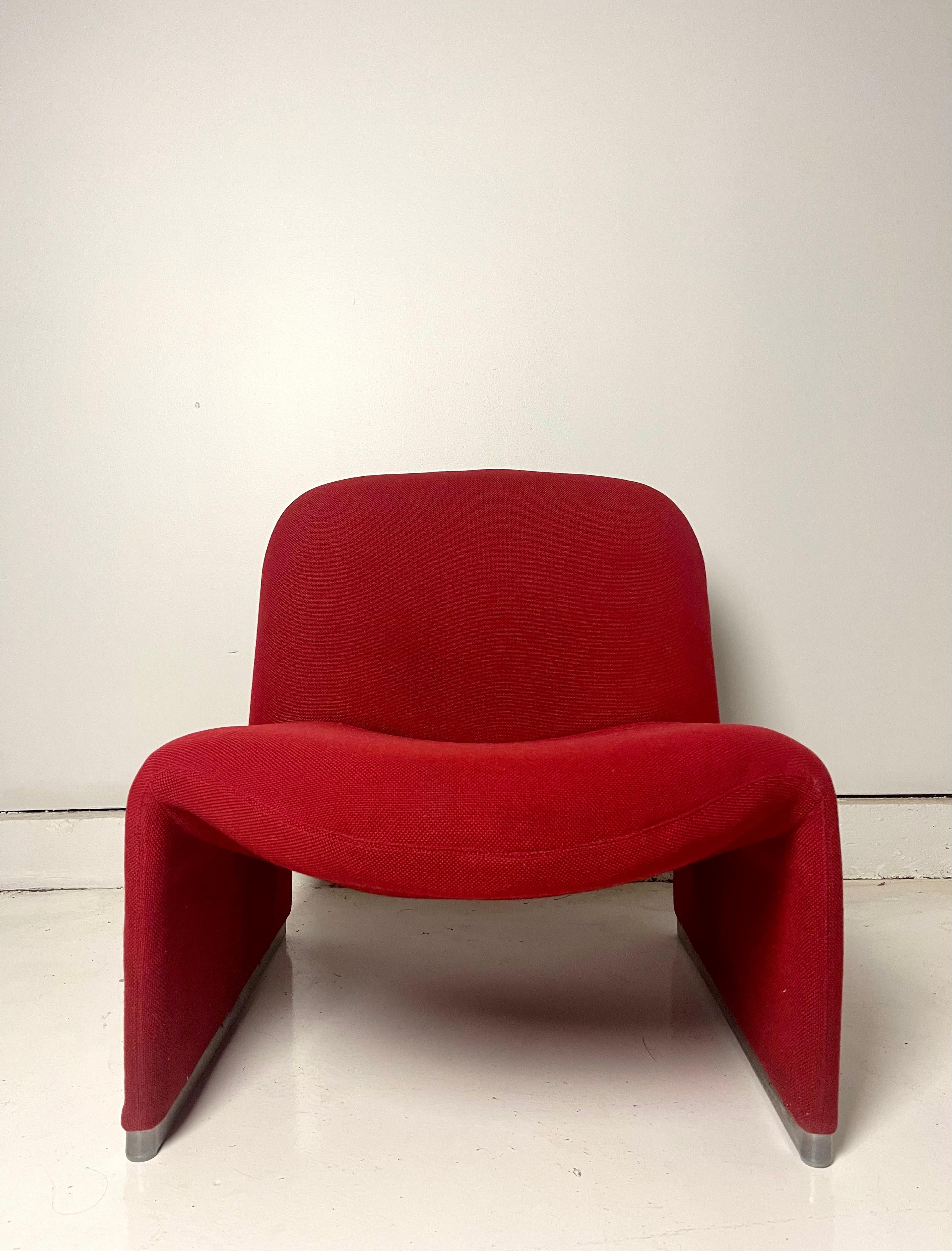 Alky chair in red by Giancarlo Piretti for Anonima Castelli, Italy 1970.