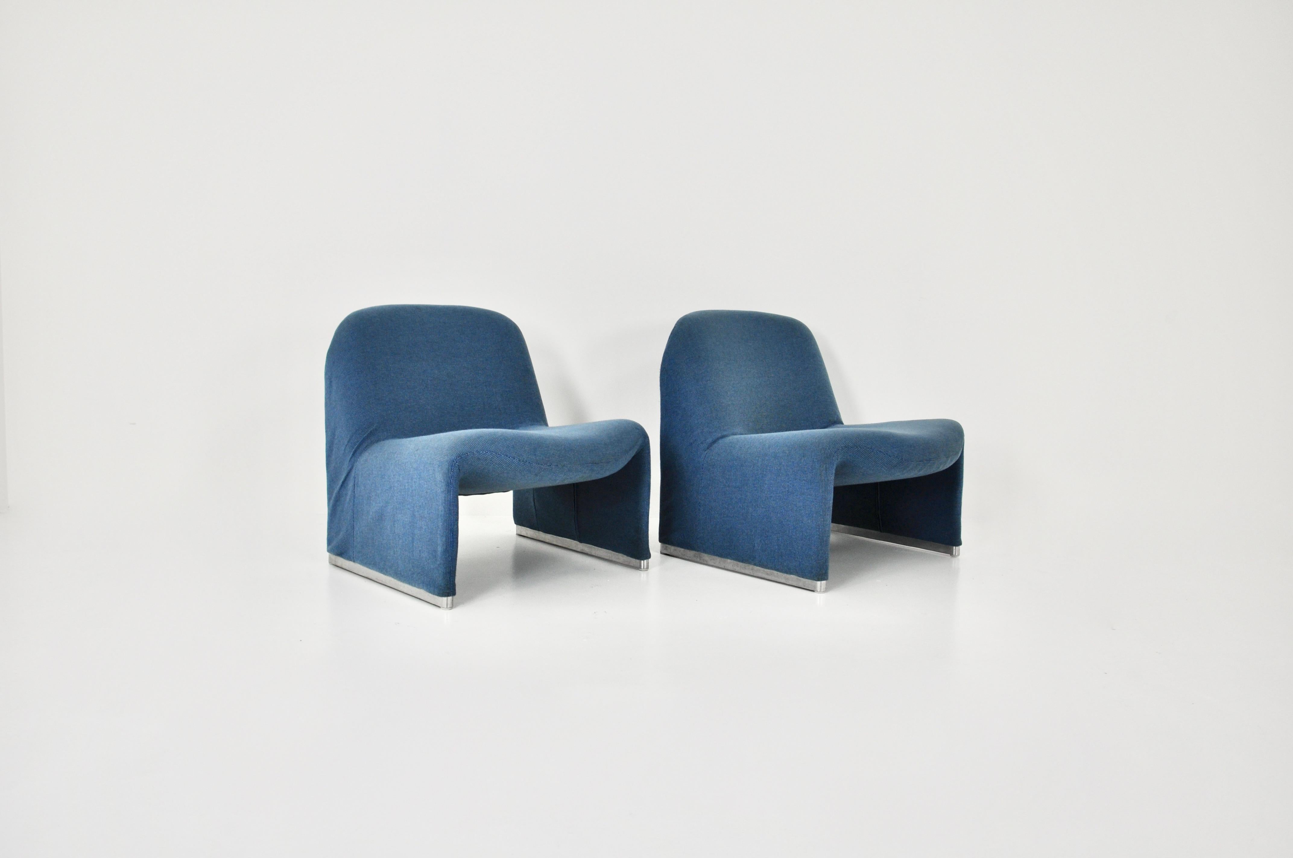 Mid-Century Modern Alky Chair by Giancarlo Piretti for Anonima Castelli, 1970s, Set 2