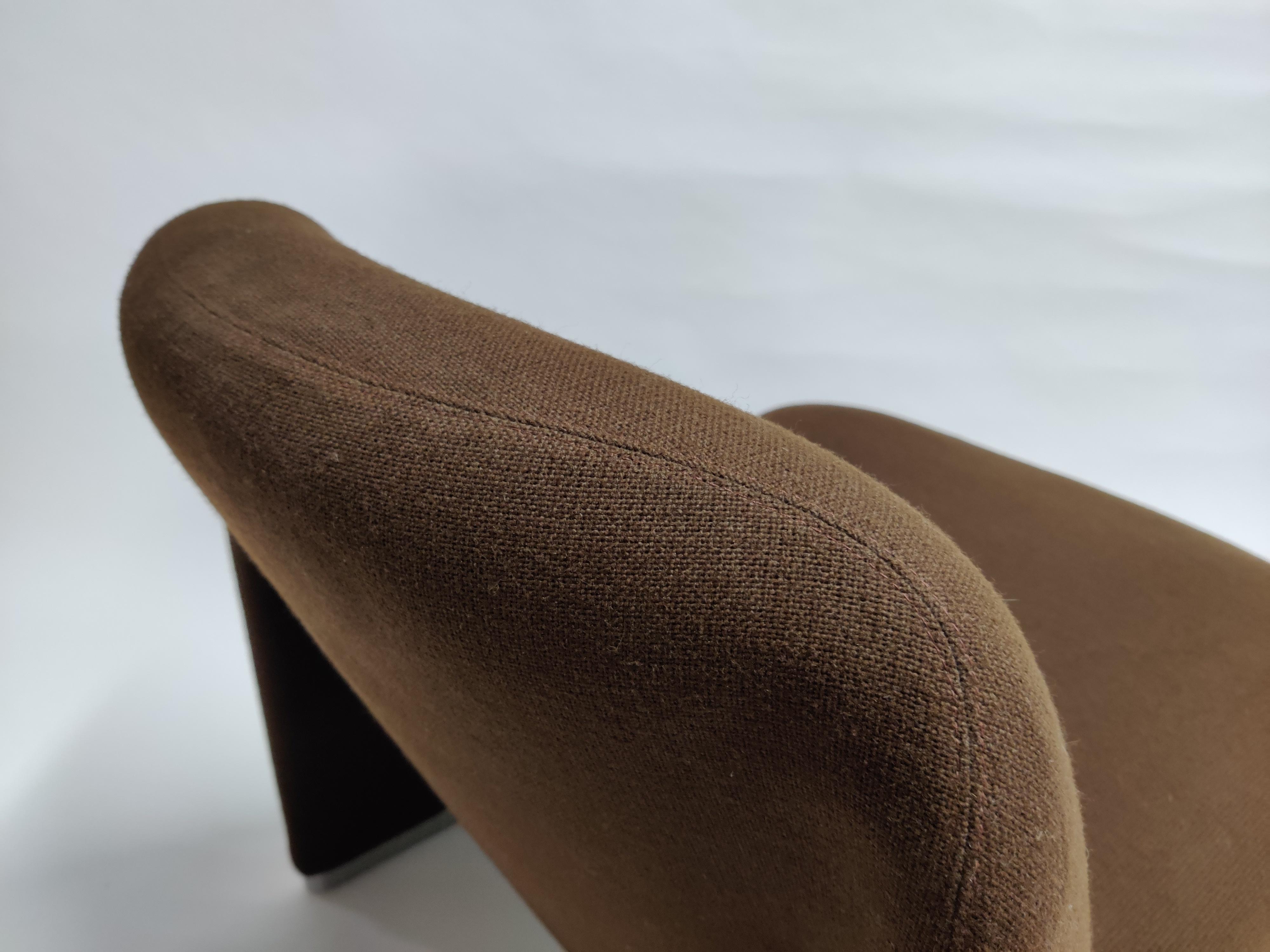 Giancarlo Piretti lounge chair model Alky in dark brown fabric upholstery. 

Produced by Castelli, 1970.

Very good condition and very confortable.

1970s, Italy.

Good condition.

Dimensions:

H 29.14 in. x W 31.5 in. x D 24.41 in. H 74