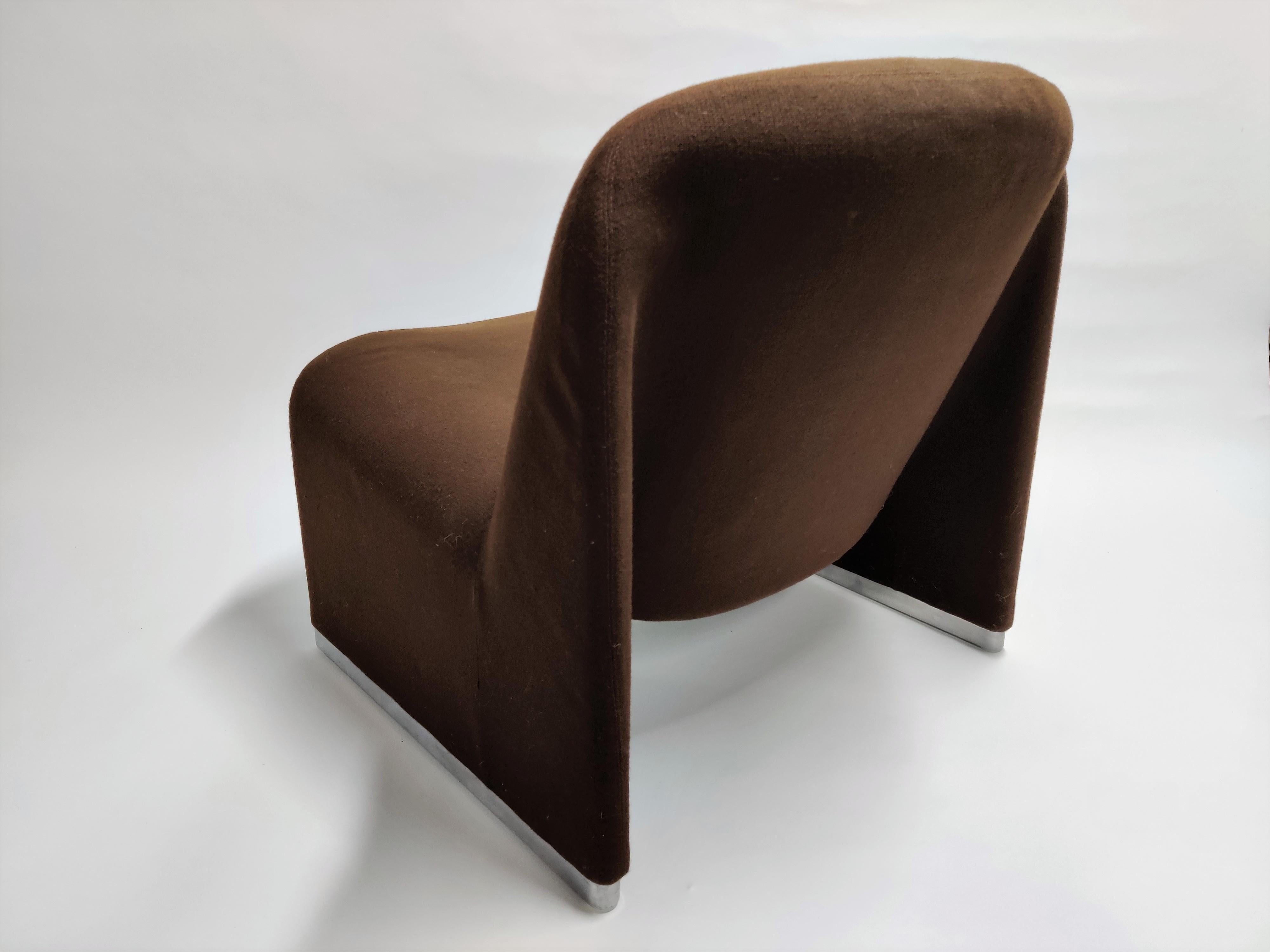 Fabric Alky Chair Designed by Giancarlo Piretti for Castelli, 1970s 