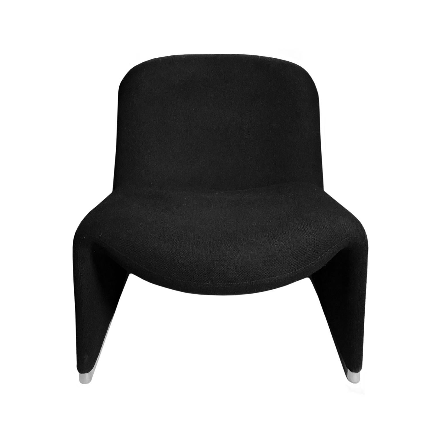 Alky Chair in Black by Giancarlo Piretti for Castelli In Good Condition In New York, NY