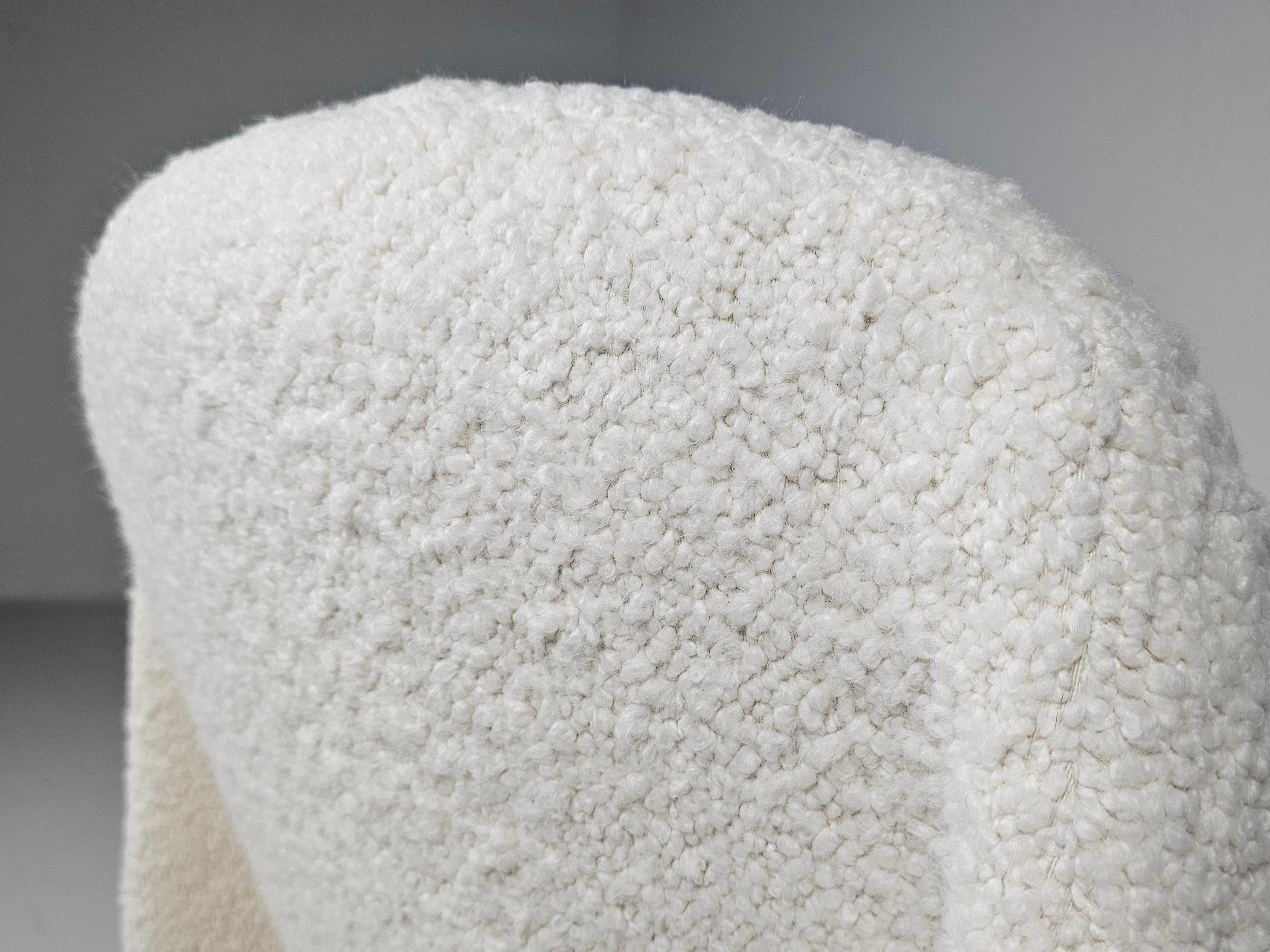 Alky Chair in Cream Bouclé by Giancarlo Piretti for Castelli/Artifort, 1970s 1