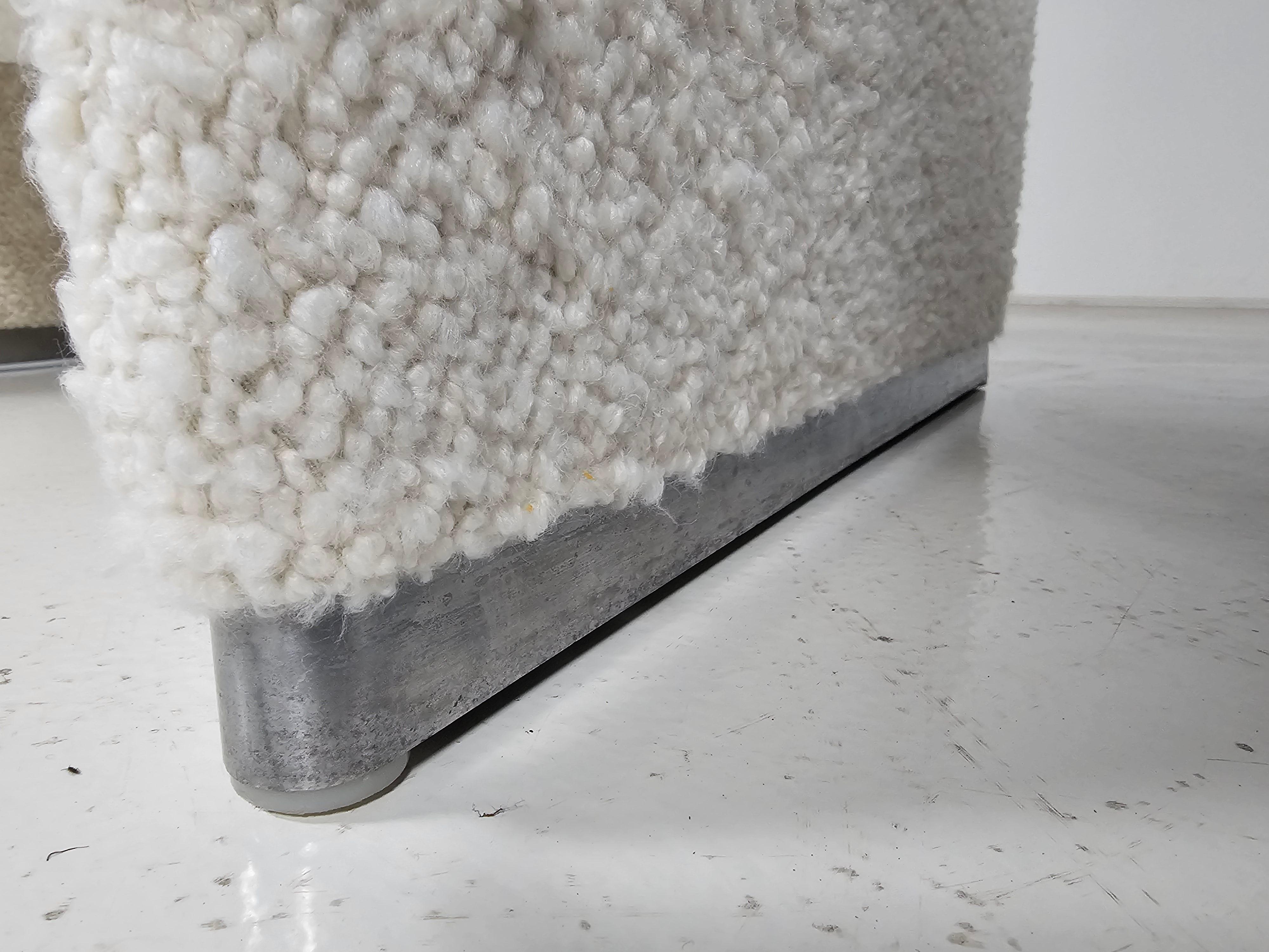 Alky Chair in Cream Bouclé by Giancarlo Piretti for Castelli/Artifort, 1970s 2