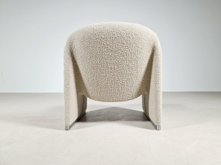 Alky Chair in Taupe Bouclé by Giancarlo Piretti for Castelli/Artifort, 1970s In Good Condition In amstelveen, NL