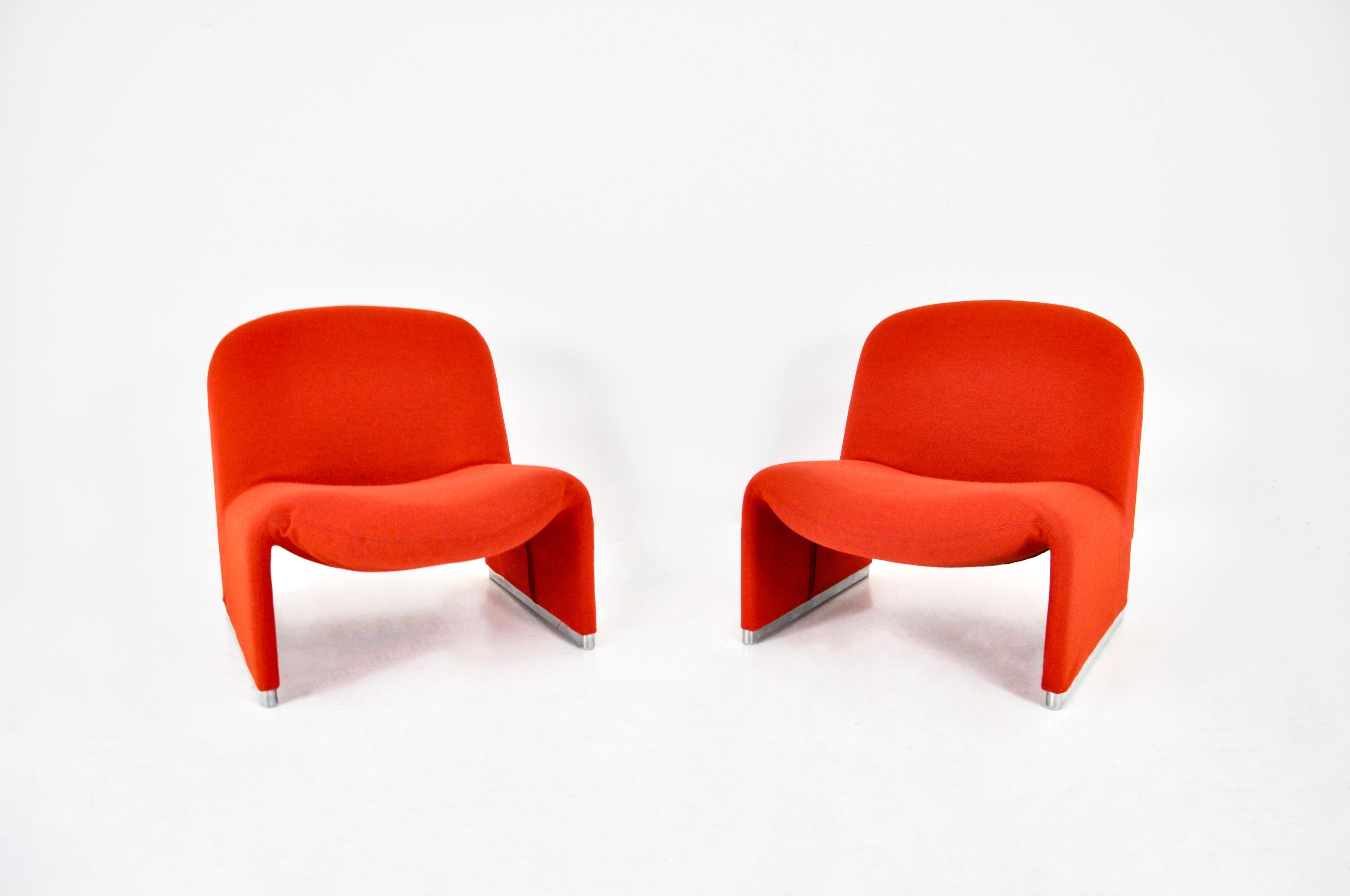 Alky Chairs by Giancarlo Piretti for Anonima Castelli, 1970s, Set 2 In Good Condition For Sale In Lasne, BE