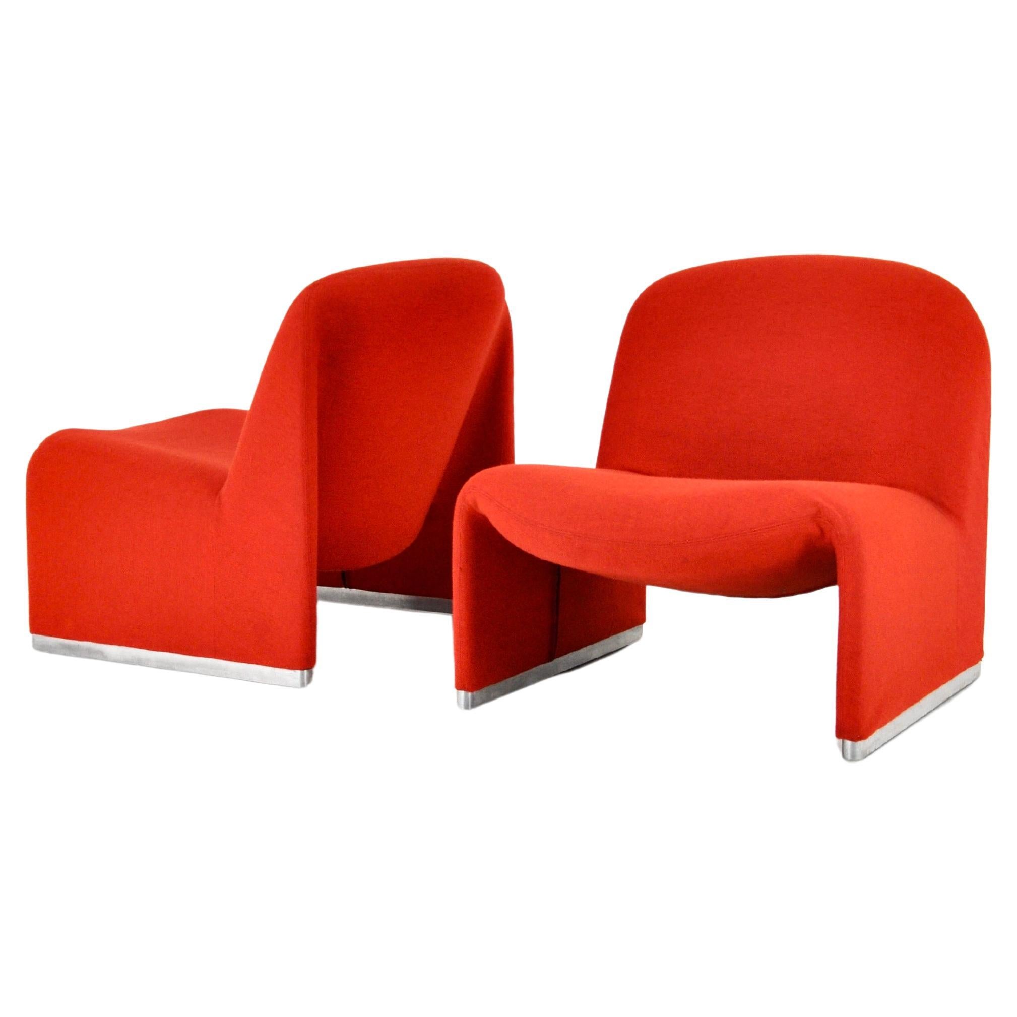 Alky Chairs by Giancarlo Piretti for Anonima Castelli, 1970s, Set 2 For Sale
