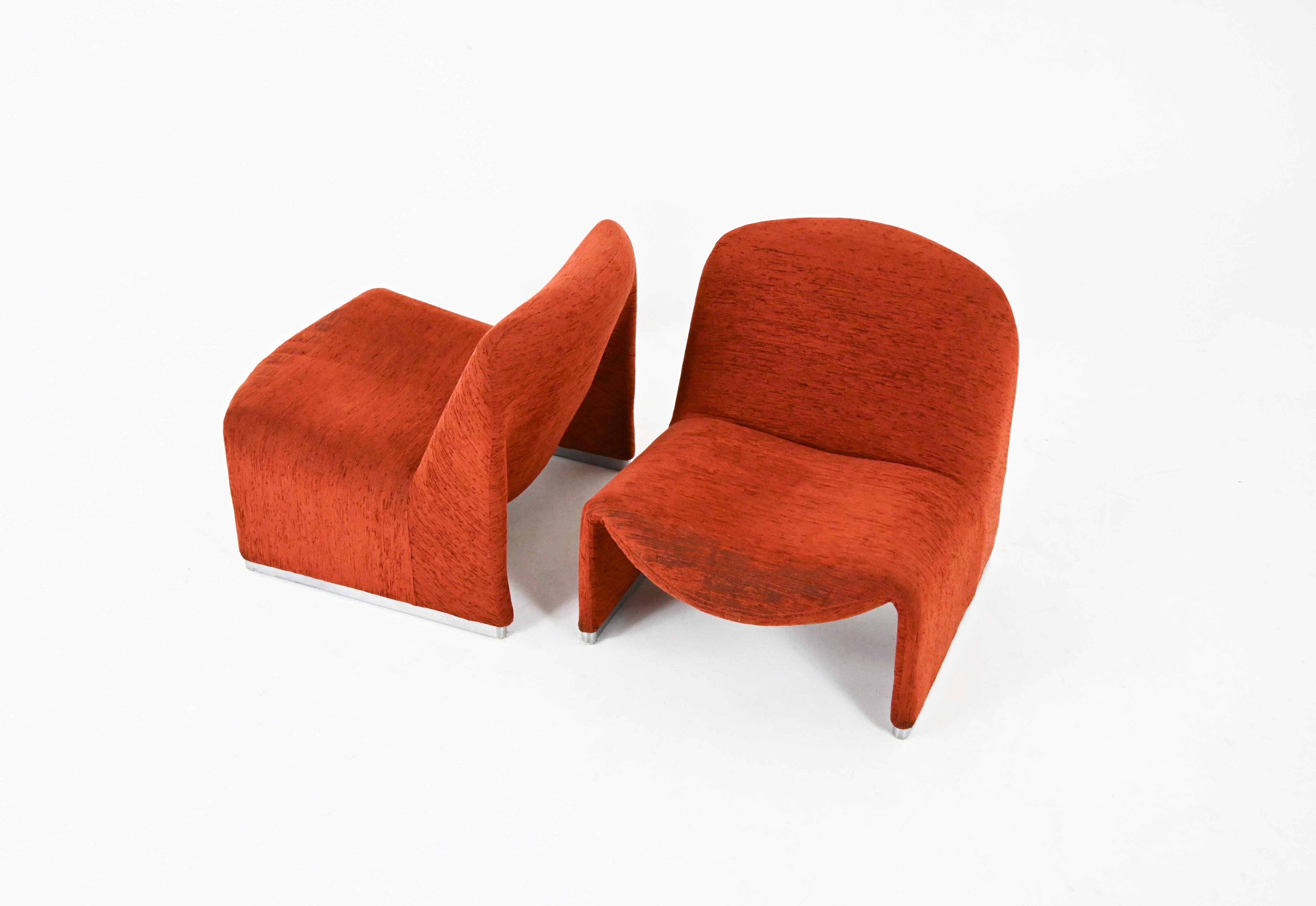 Mid-Century Modern Alky Chairs by Giancarlo Piretti for Anonima Castelli, 1970s, Set of 2