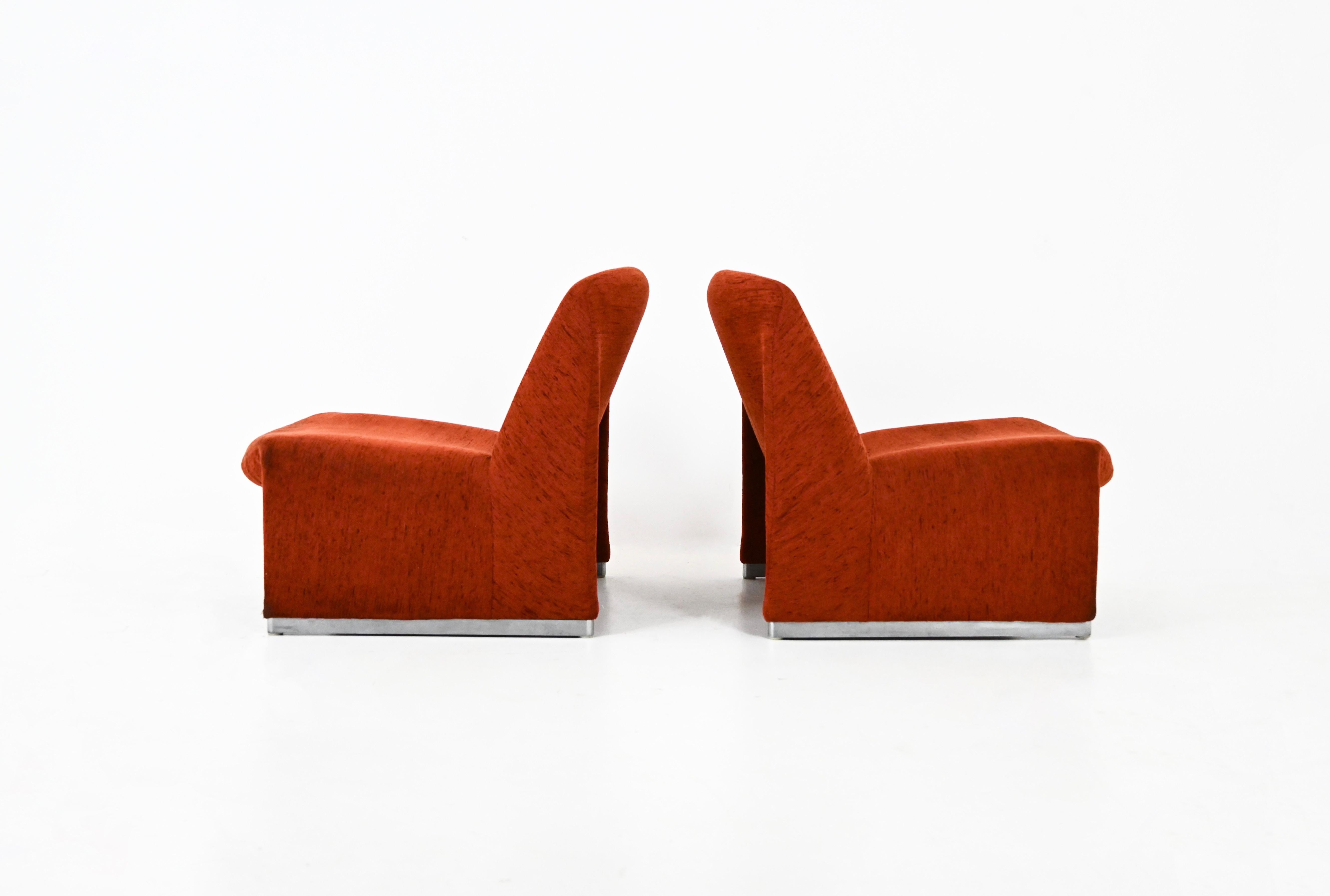 Alky Stühle von Giancarlo Piretti für Anonima Castelli, 1970er Jahre, 2er Set (Italienisch) im Angebot