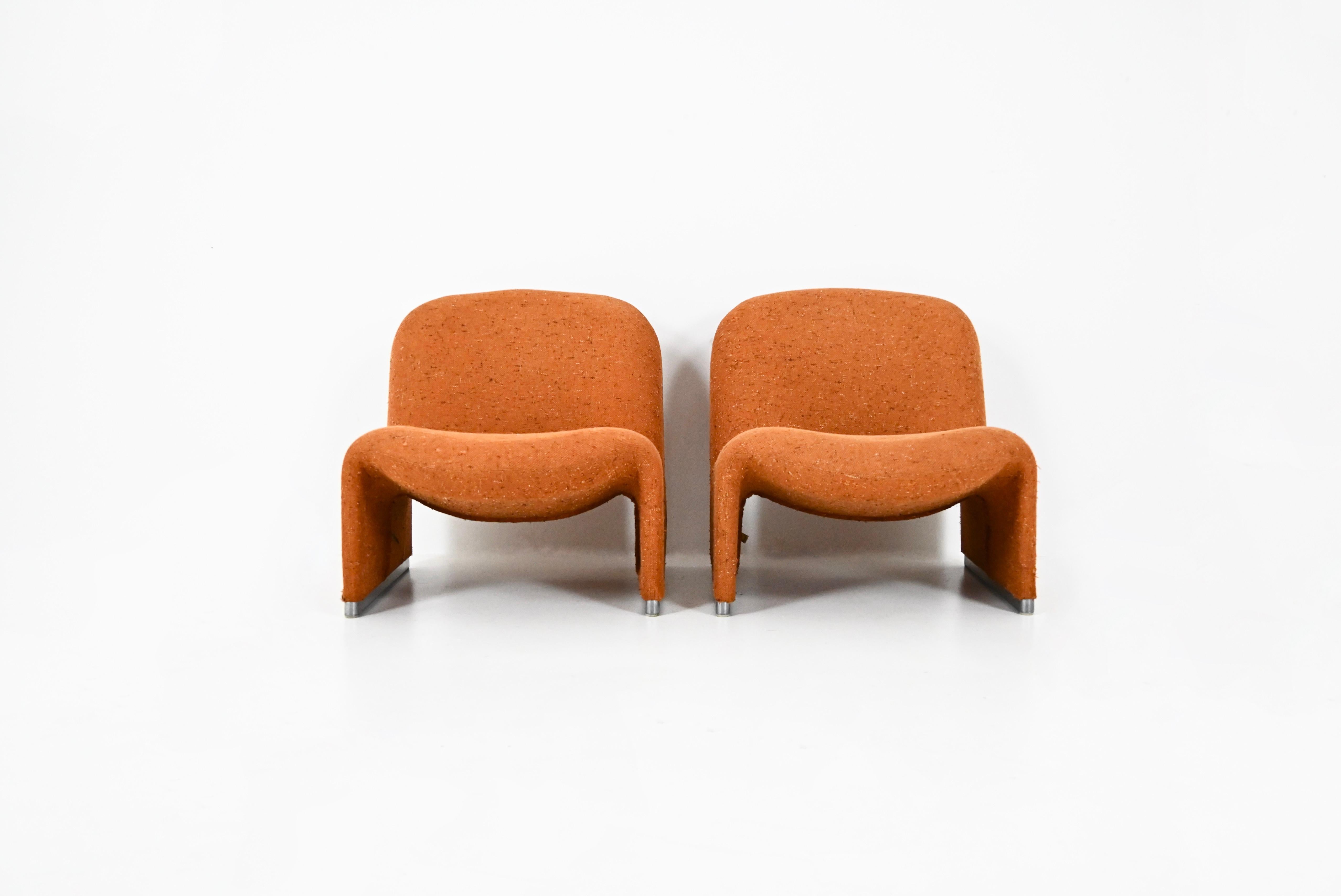 Alky Stühle von Giancarlo Piretti für Anonima Castelli, 1970er Jahre, 2er Set (Italienisch) im Angebot
