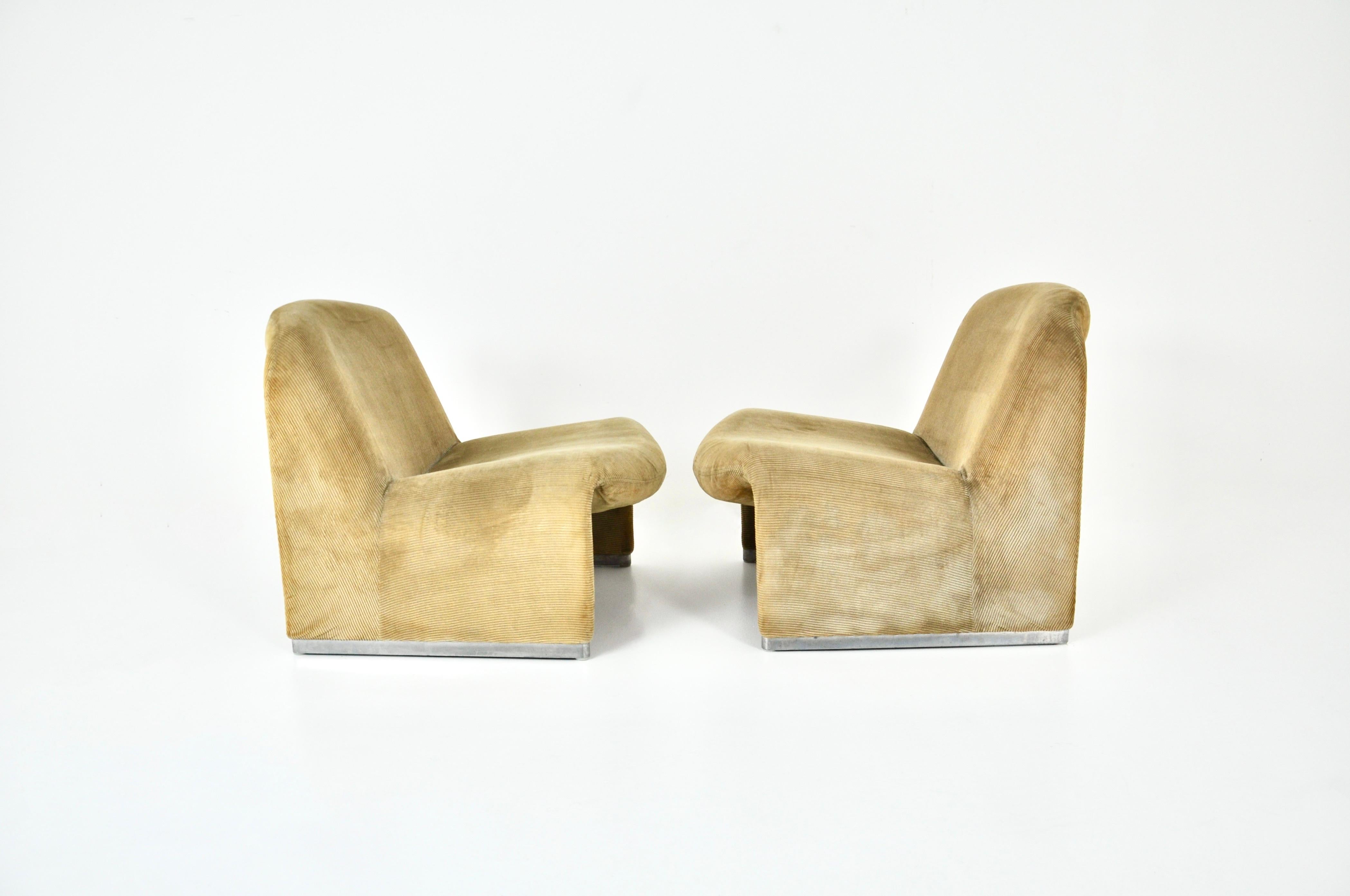 Alky Chairs by Giancarlo Piretti for Anonima Castelli, 1970s, Set of 2 In Good Condition In bruxelles, BE