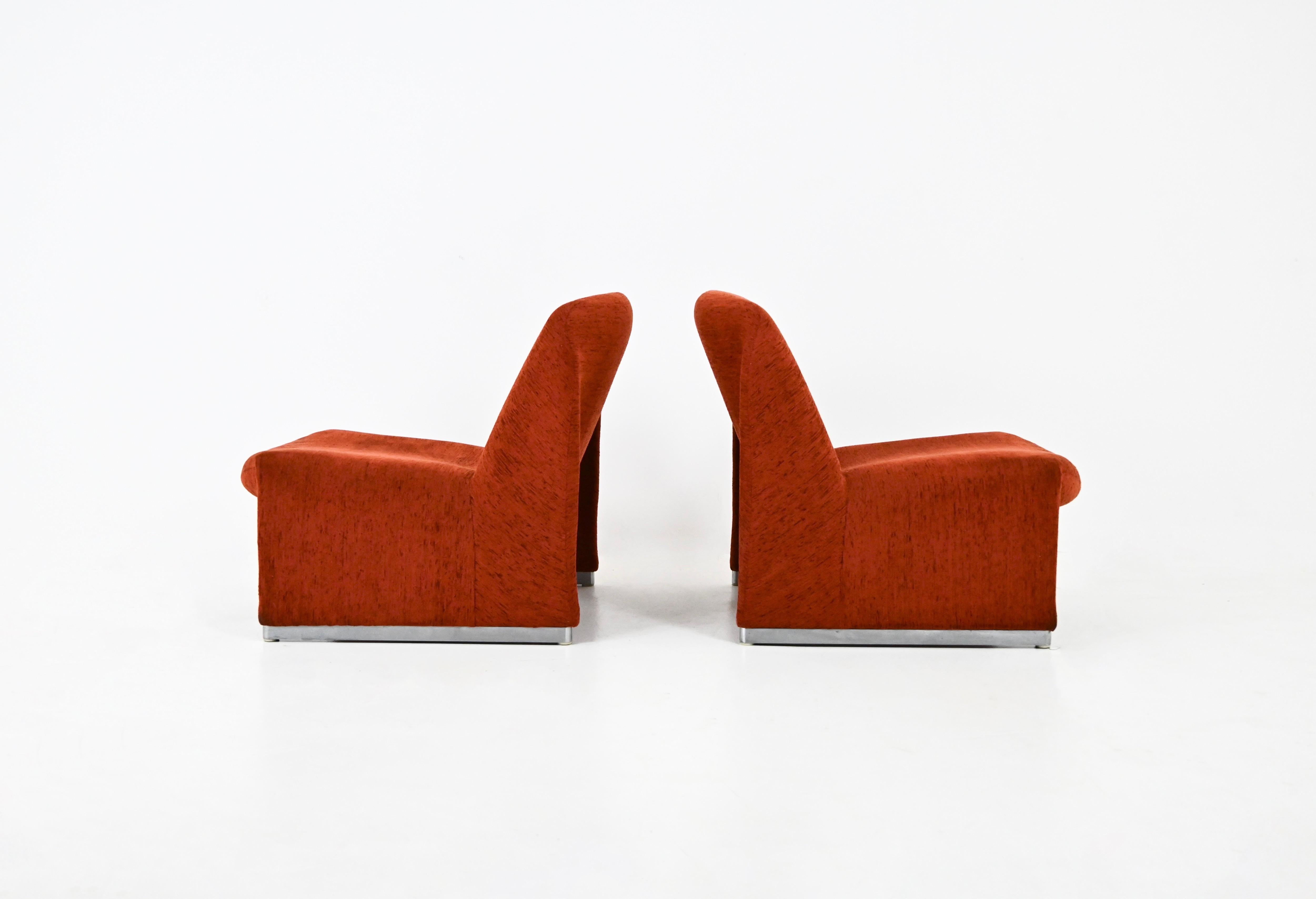 Alky Chairs by Giancarlo Piretti for Anonima Castelli, 1970s, Set of 2 In Good Condition In bruxelles, BE