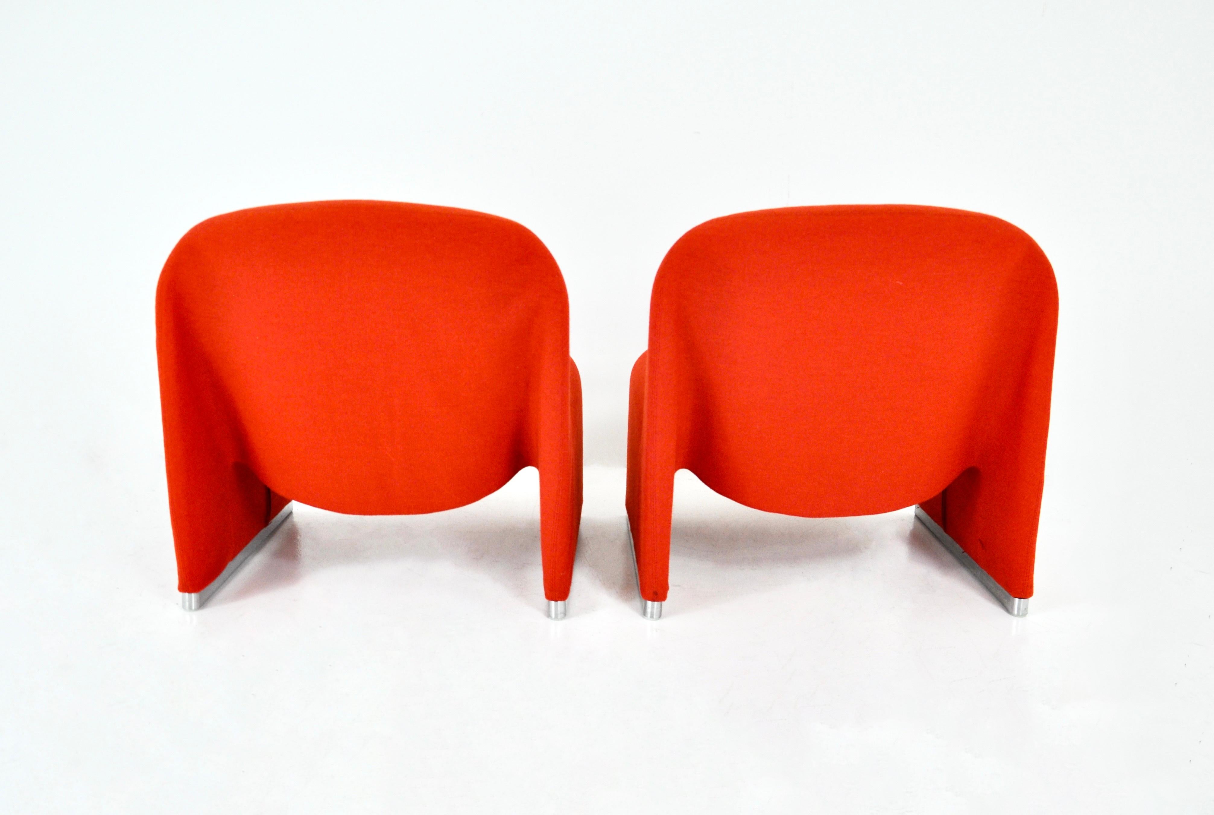 Alky Stühle von Giancarlo Piretti für Anonima Castelli, 1970er Jahre, 2er Set (Ende des 20. Jahrhunderts) im Angebot