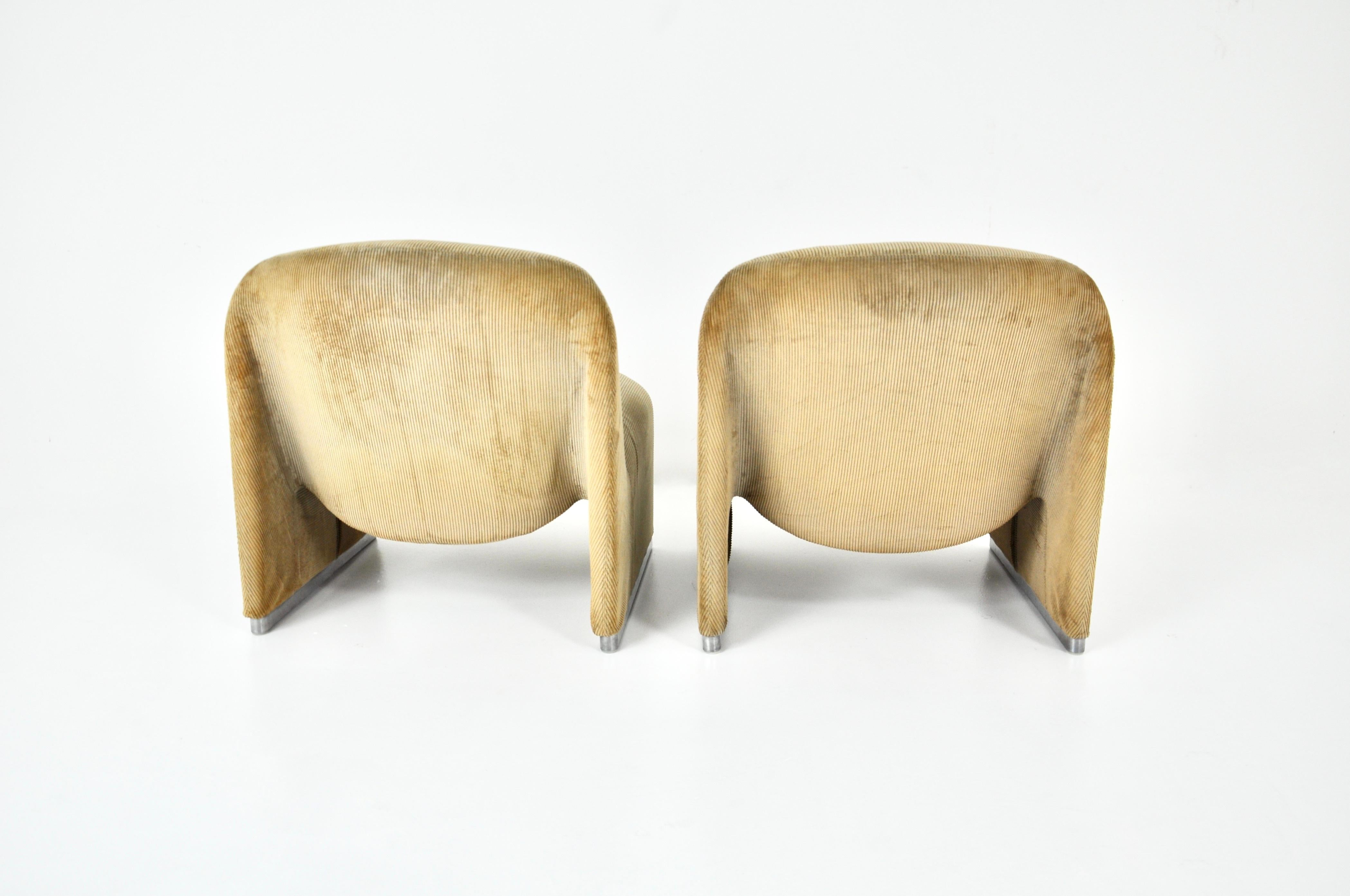 Late 20th Century Alky Chairs by Giancarlo Piretti for Anonima Castelli, 1970s, Set of 2 For Sale