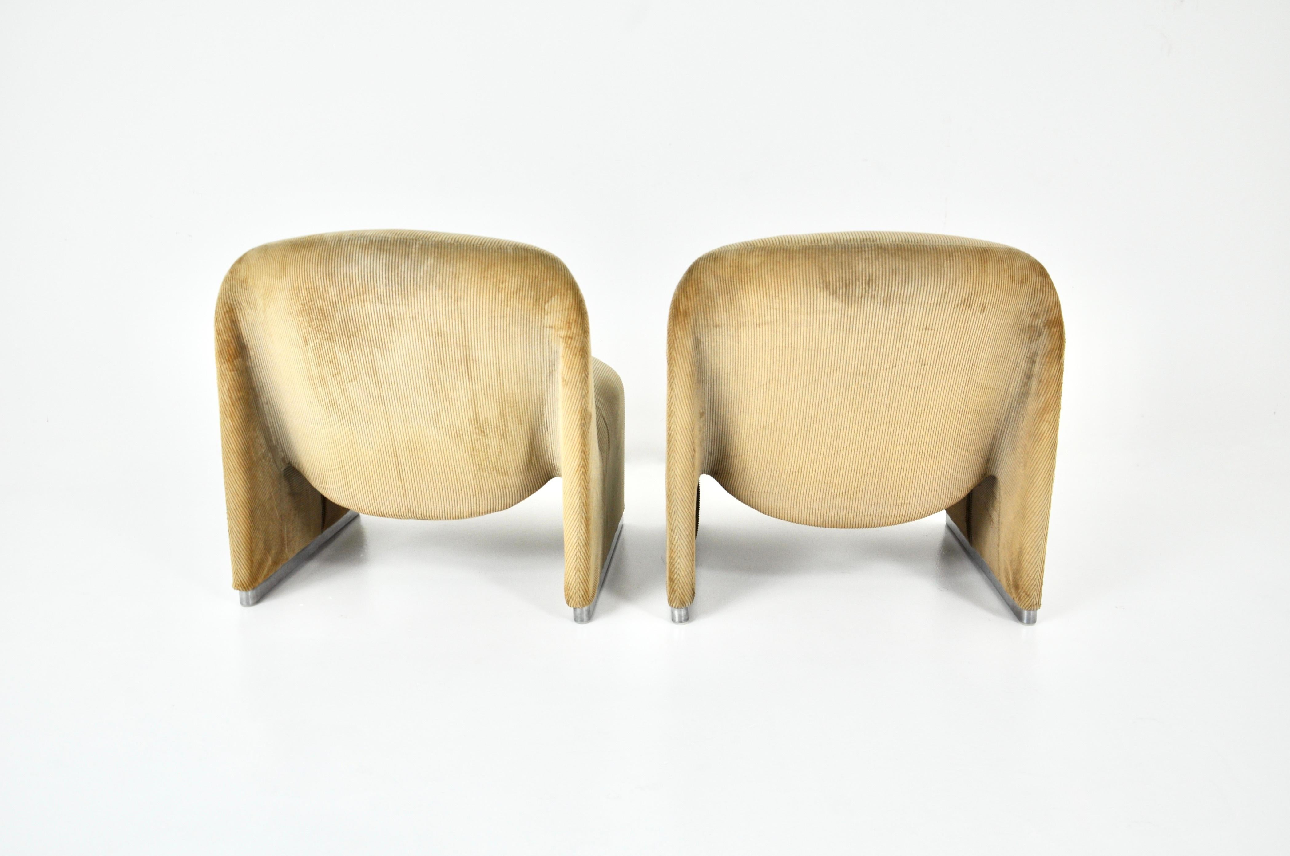 Late 20th Century Alky Chairs by Giancarlo Piretti for Anonima Castelli, 1970s, Set of 2