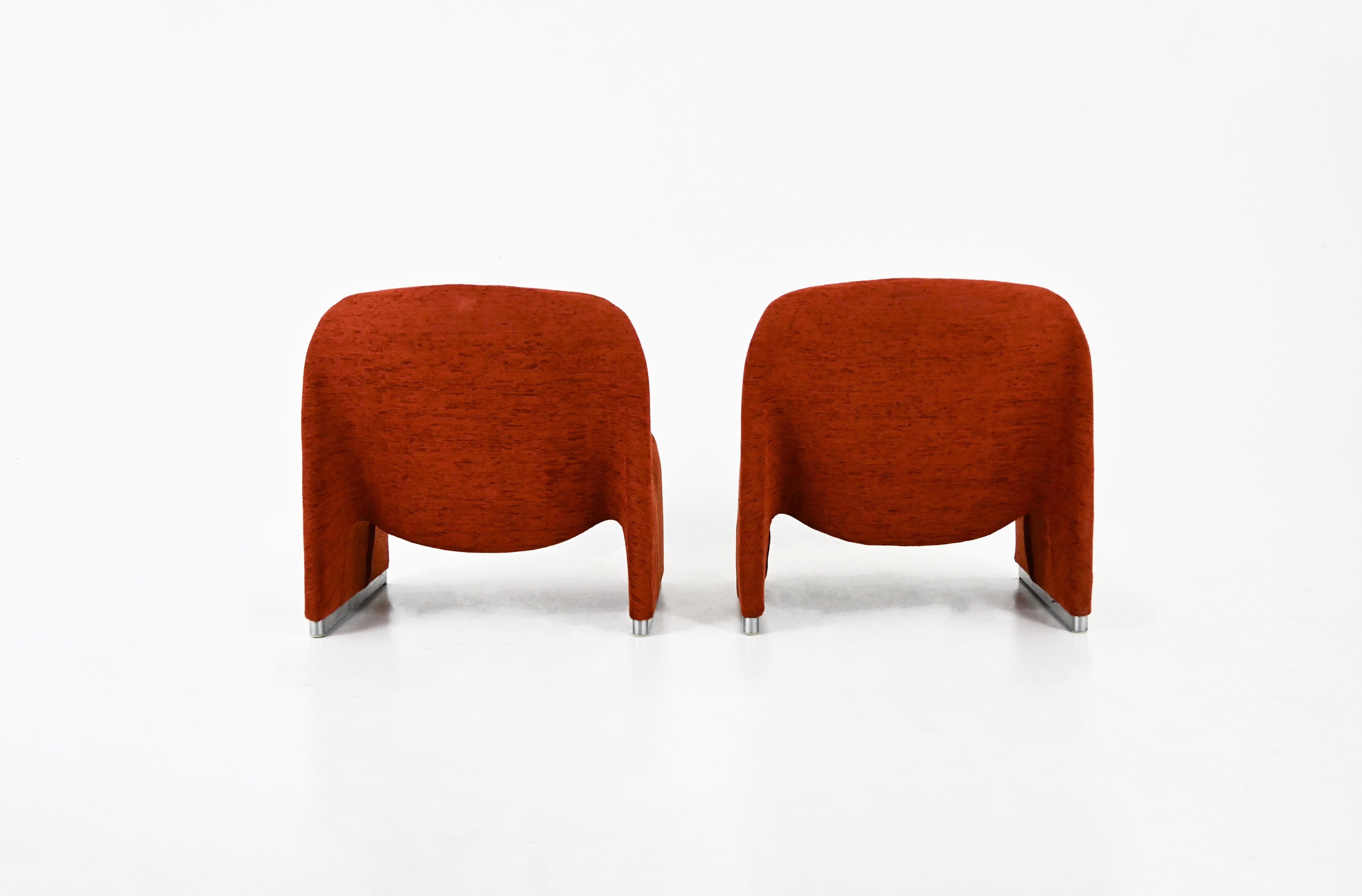 Late 20th Century Alky Chairs by Giancarlo Piretti for Anonima Castelli, 1970s, Set of 2