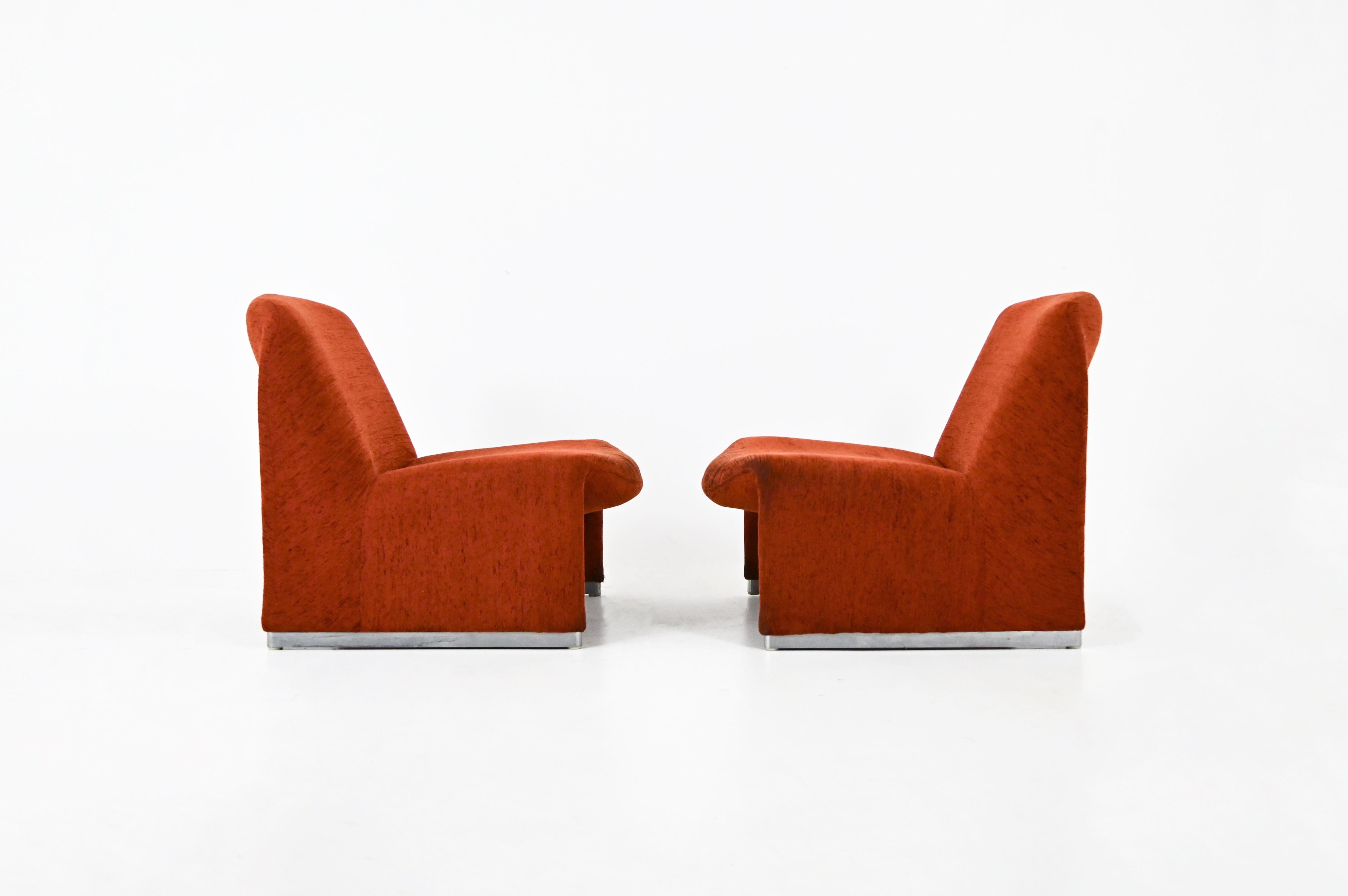 Alky Stühle von Giancarlo Piretti für Anonima Castelli, 1970er Jahre, 2er Set (Ende des 20. Jahrhunderts) im Angebot