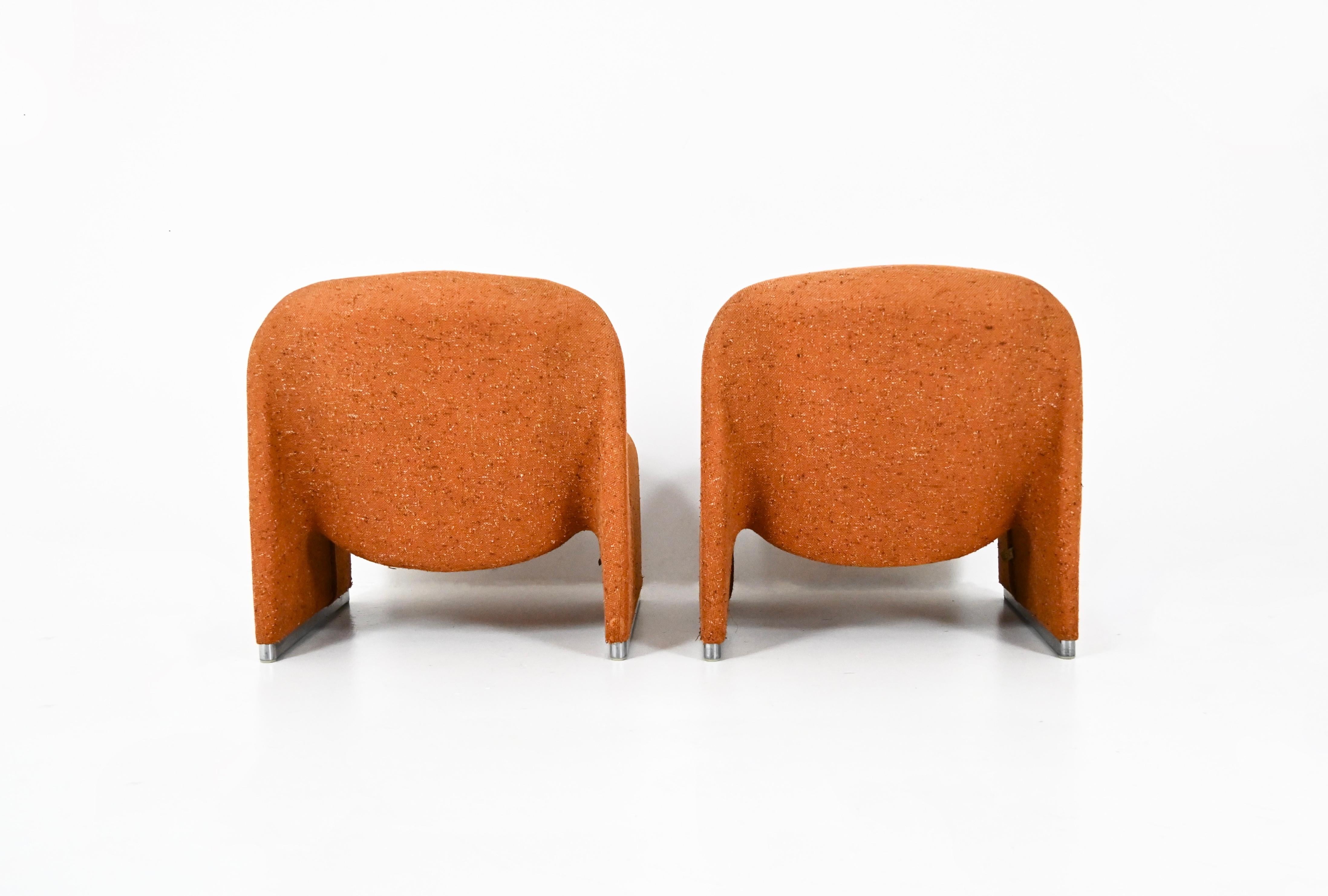 Alky Stühle von Giancarlo Piretti für Anonima Castelli, 1970er Jahre, 2er Set (Ende des 20. Jahrhunderts) im Angebot
