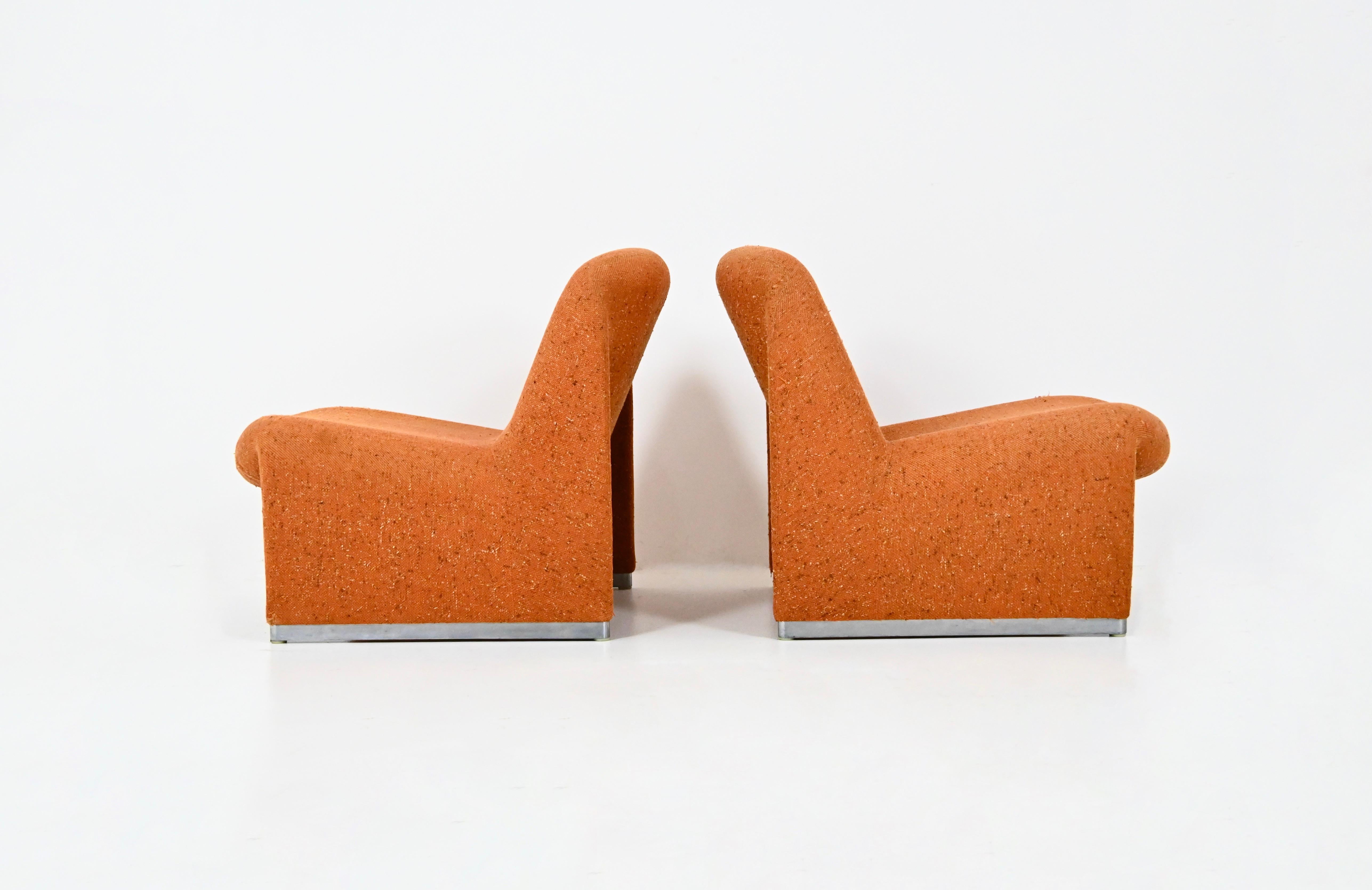 Métal Chaises Alky de Giancarlo Piretti pour Anonima Castelli, 1970, lot de 2 en vente