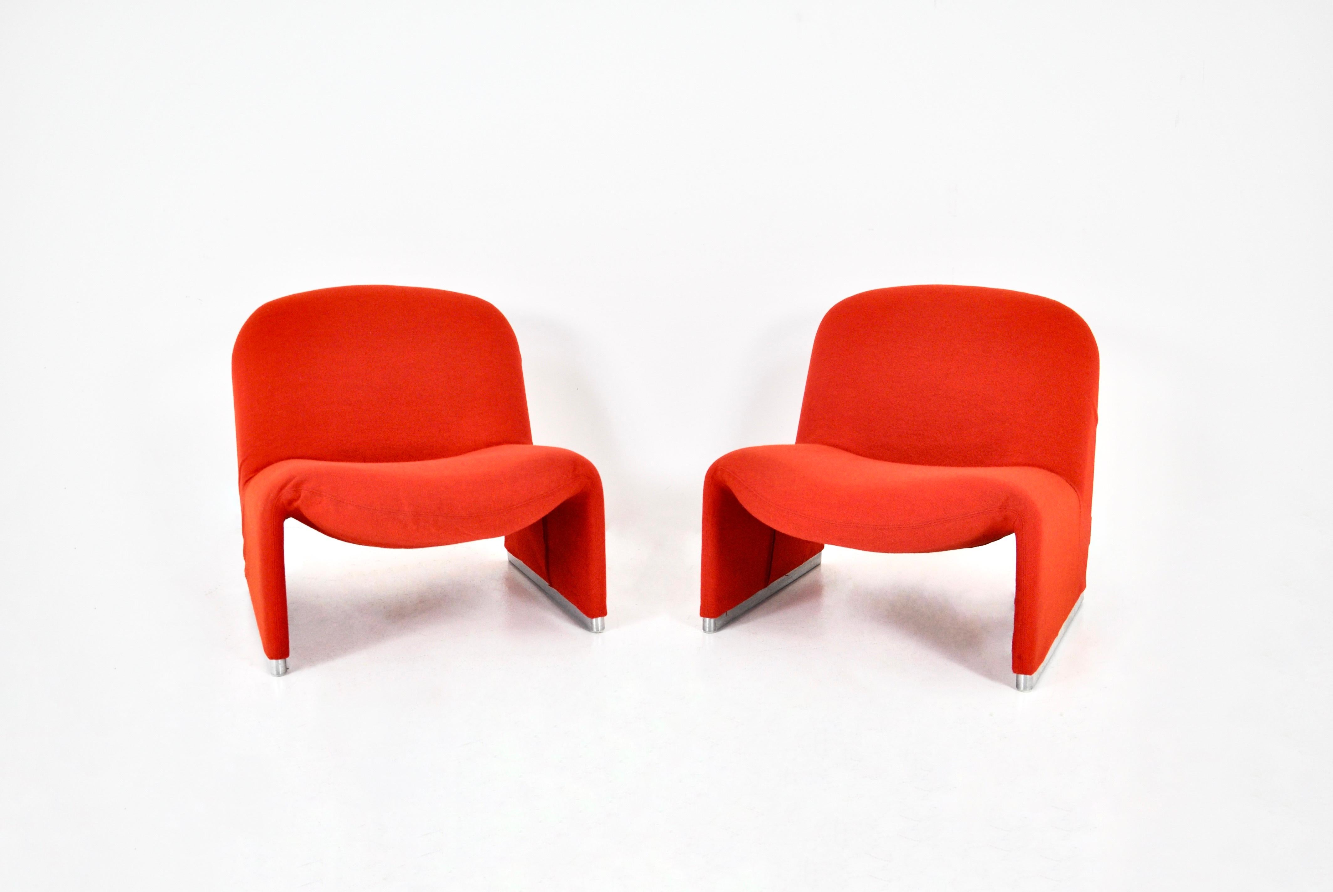 Alky Chairs by Giancarlo Piretti for Anonima Castelli, 1970s, Set of 2 For Sale 1